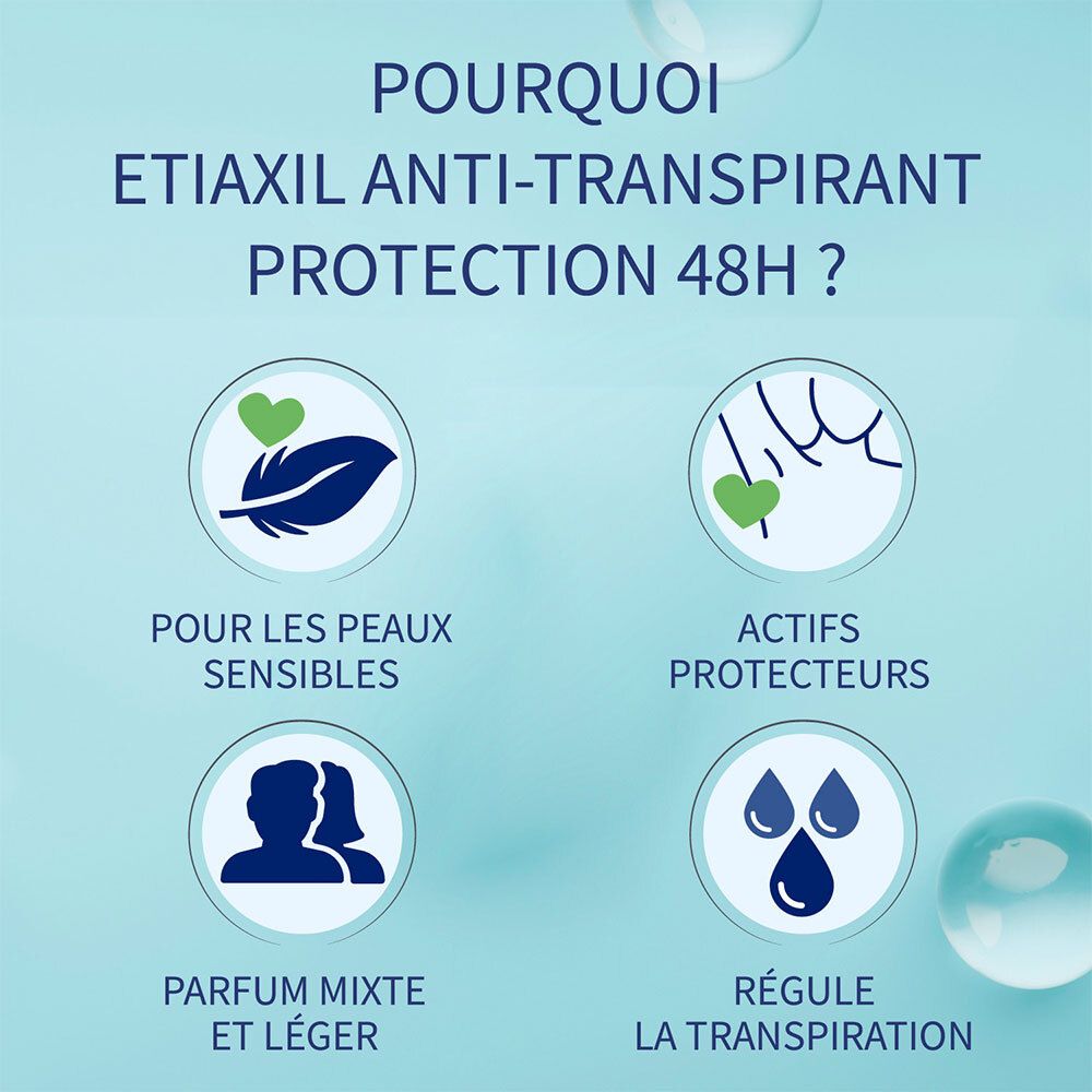 ETIAXIL Anti-Transpirant Protection 48h Compressé