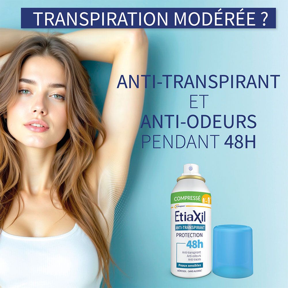 ETIAXIL Anti-Transpirant Protection 48h Compressé