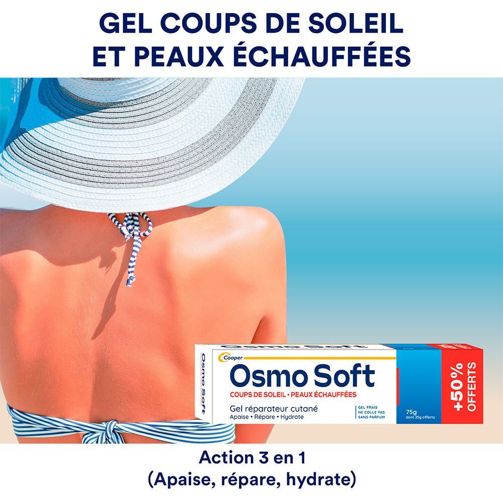OSMO SOFT - COUPS DE SOLEIL - PEAUX ÉCHAUFFÉES - Tube de 50g+ 50% Offert
