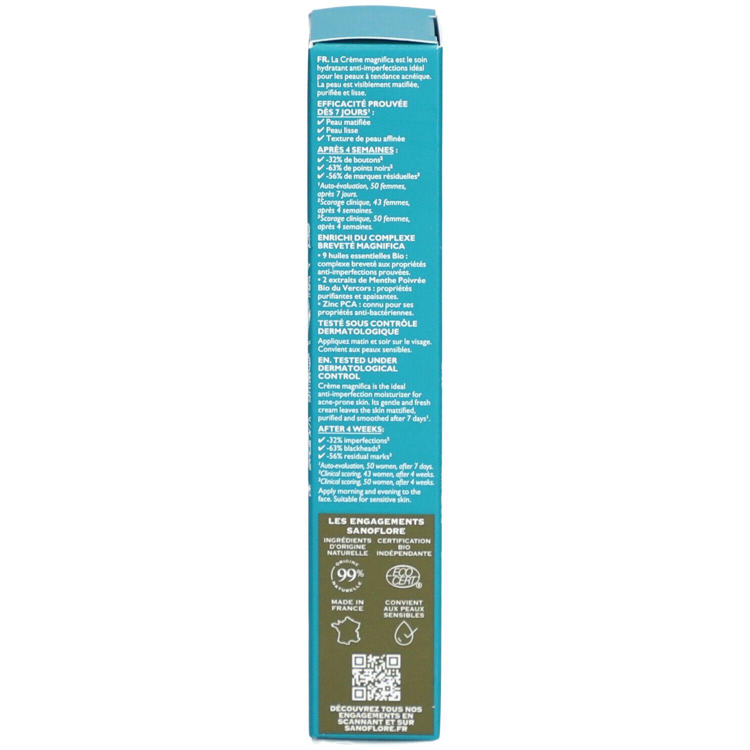 Sanoflore Magnifica Crème Hydratante Anti-Imperfections Bio