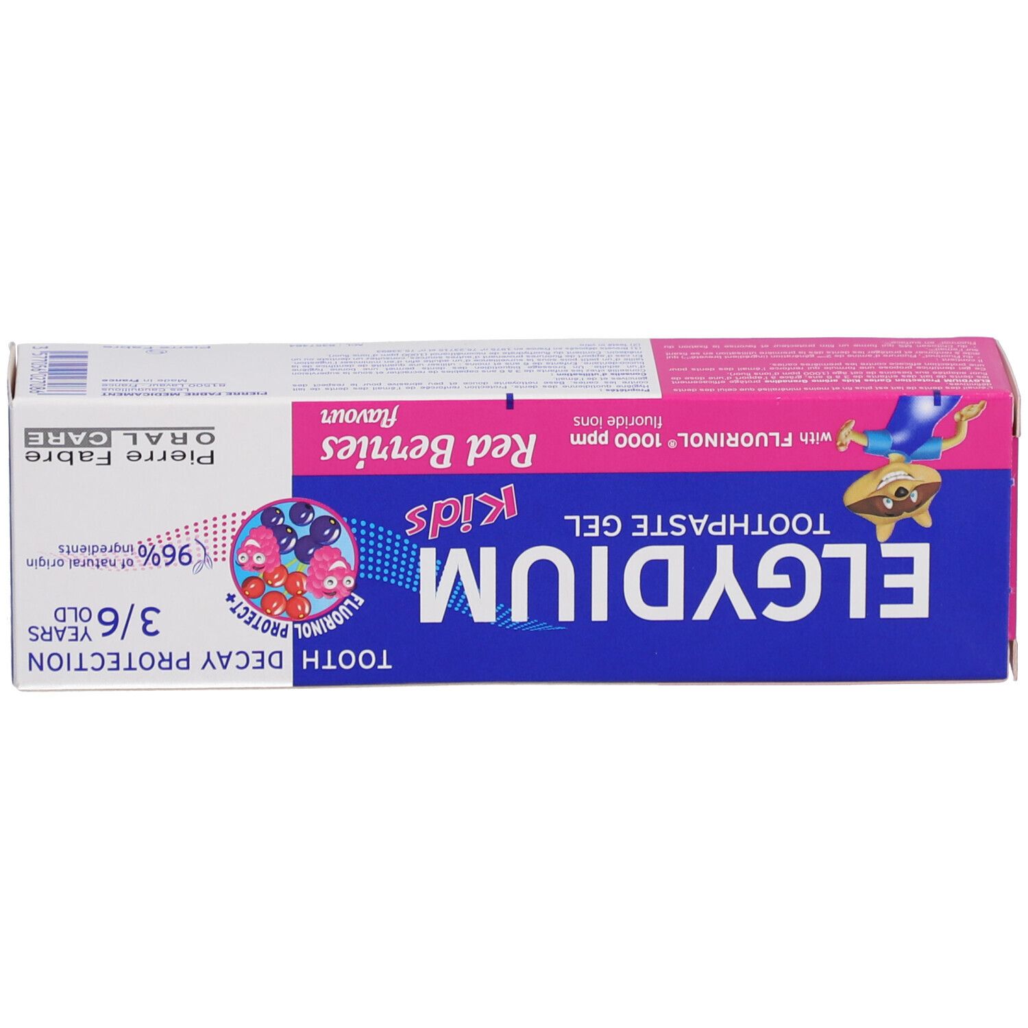 Elgydium Kids Gel Dentifrice au Fluorinol | Arôme grenadine