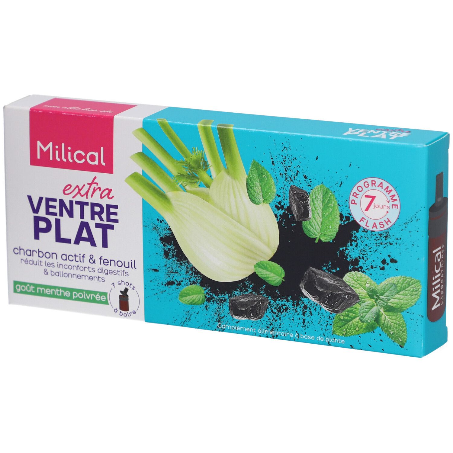 Milical Extra Ventre Plat Charbon actif