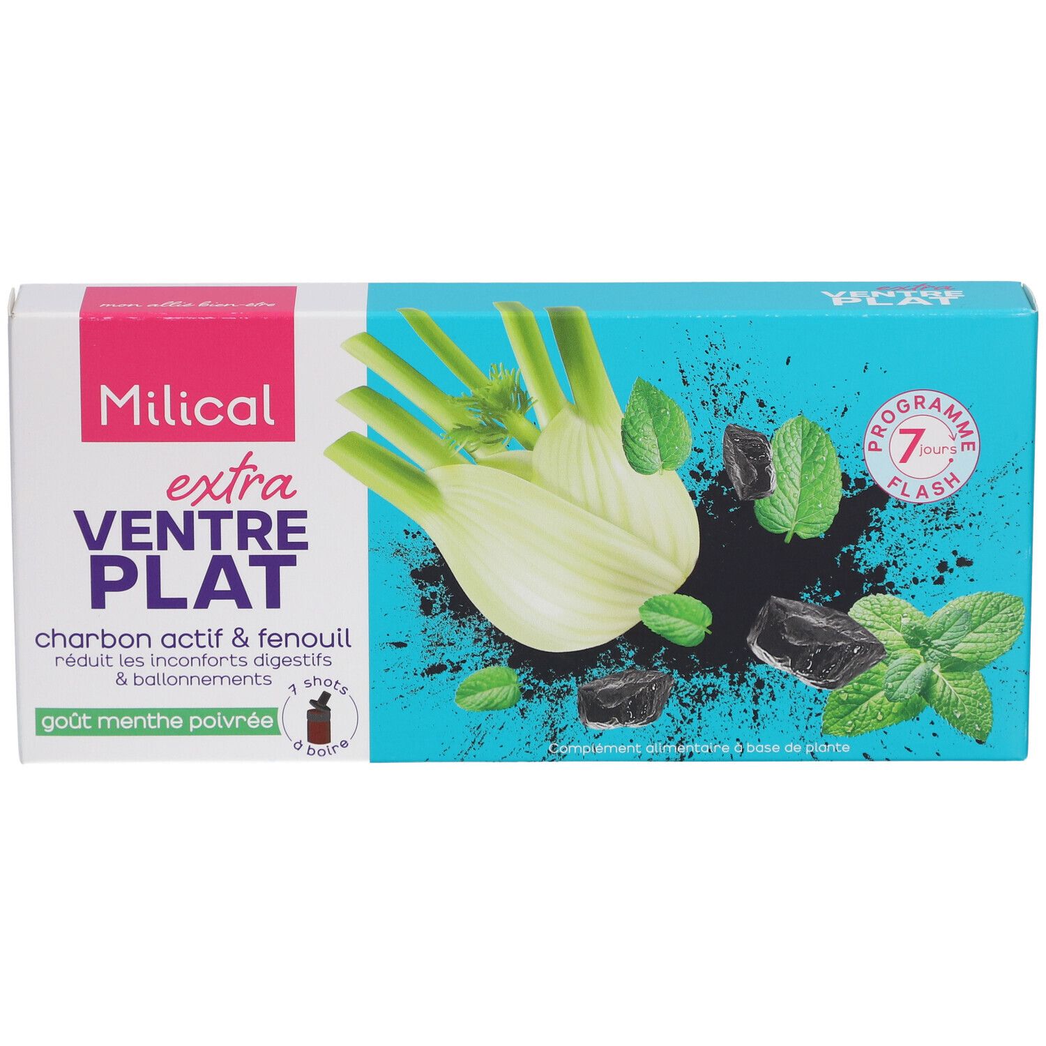 Milical Extra Ventre Plat Charbon actif