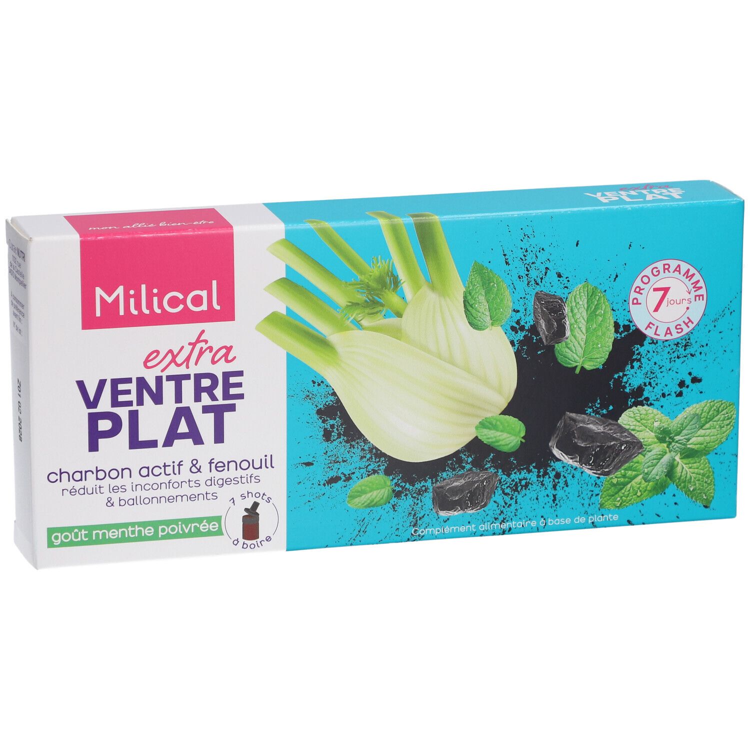 Milical Extra Ventre Plat Charbon actif