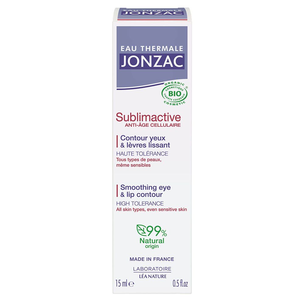 Jonzac Sublimactive Contour Lissant Yeux et Lèvres Anti-Âge Bio