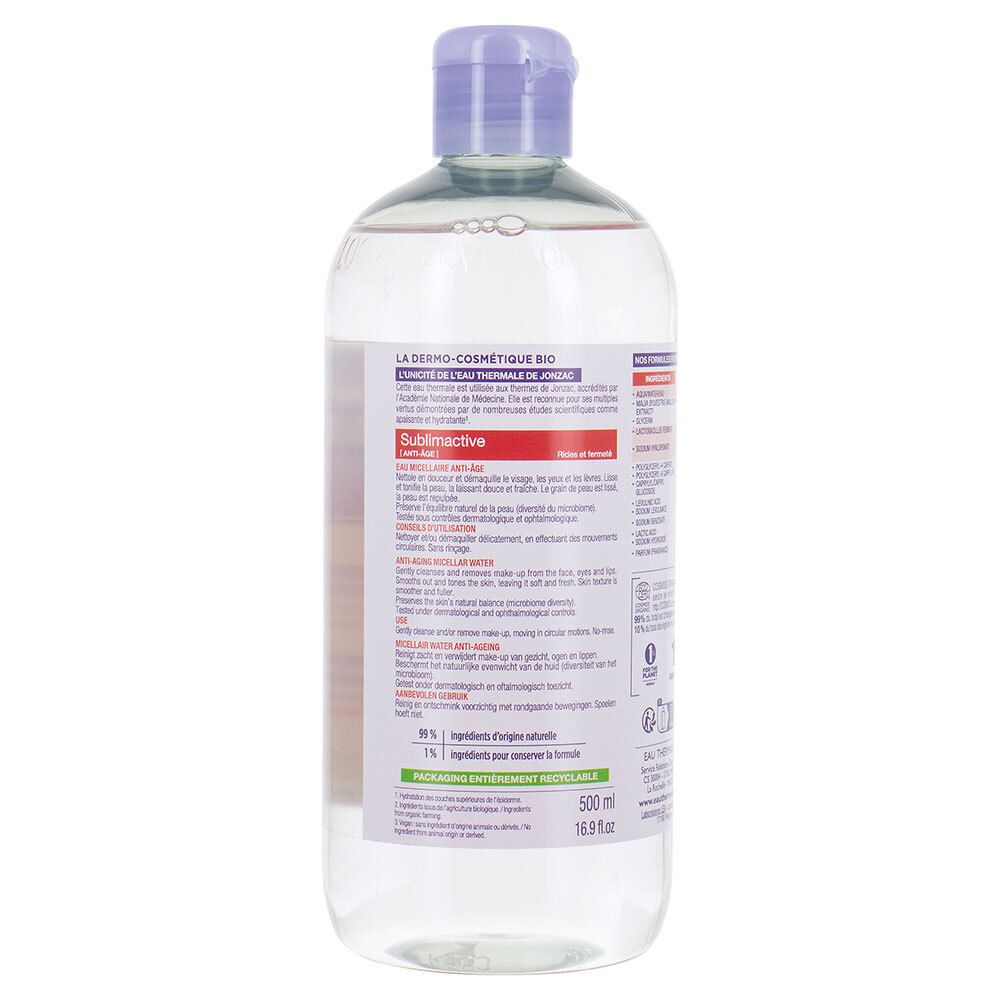Jonzac Sublimactive Eau Micellaire Anti-Âge Bio peaux matures