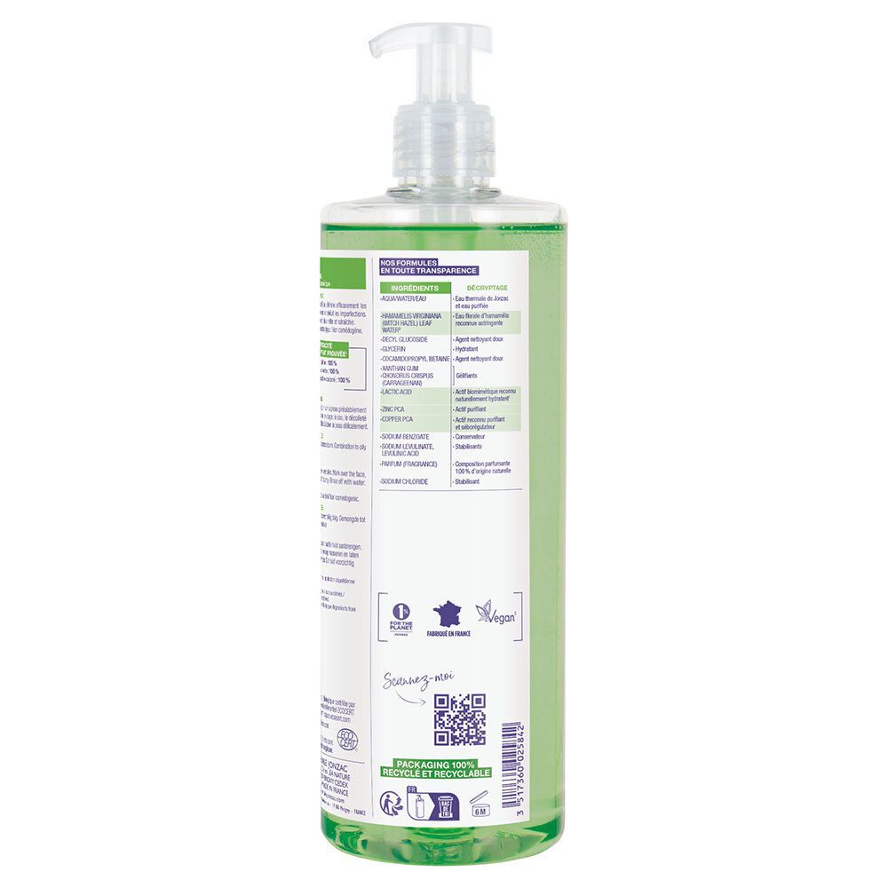 Jonzac Pure Gel Nettoyant Purifiant Peaux à Tendance Acnéique