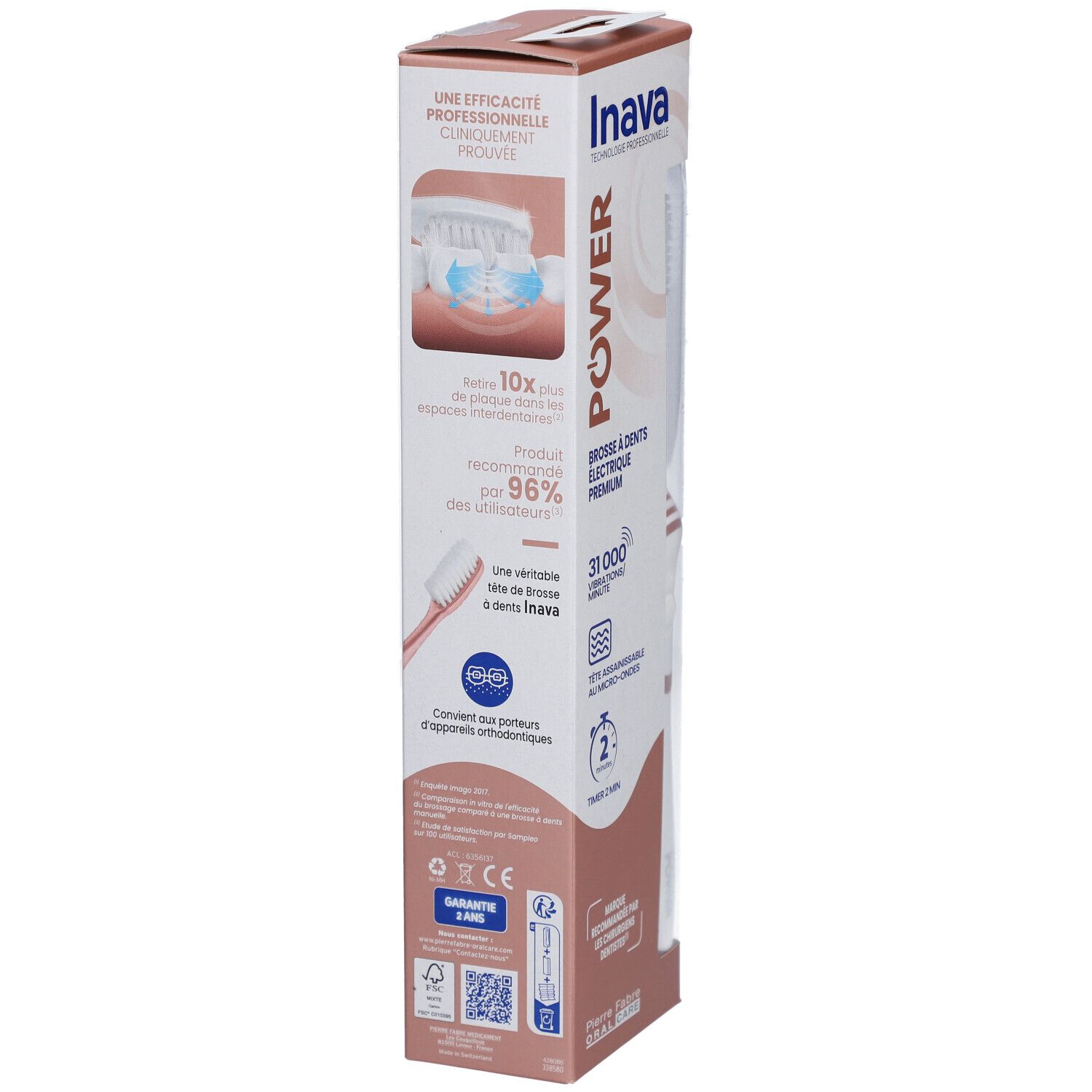 Bden Inava Brosse À Dents Électrique Power Rose Gold