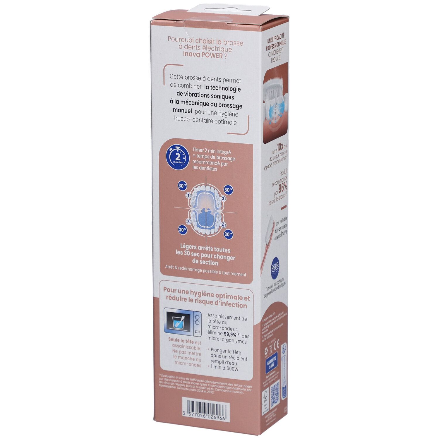 Bden Inava Brosse À Dents Électrique Power Rose Gold