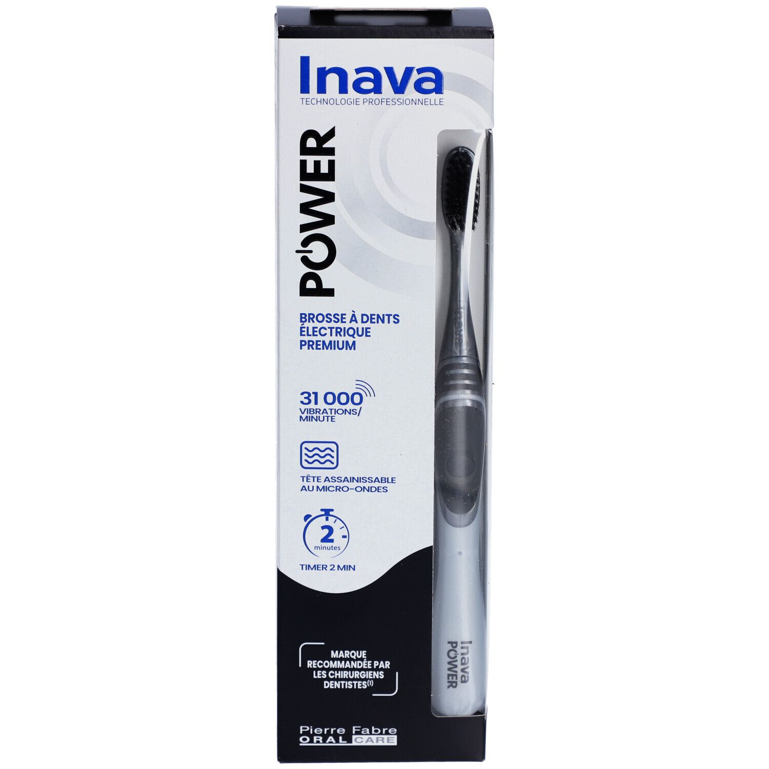Inava Power Brosse à Dents Electrique Noir