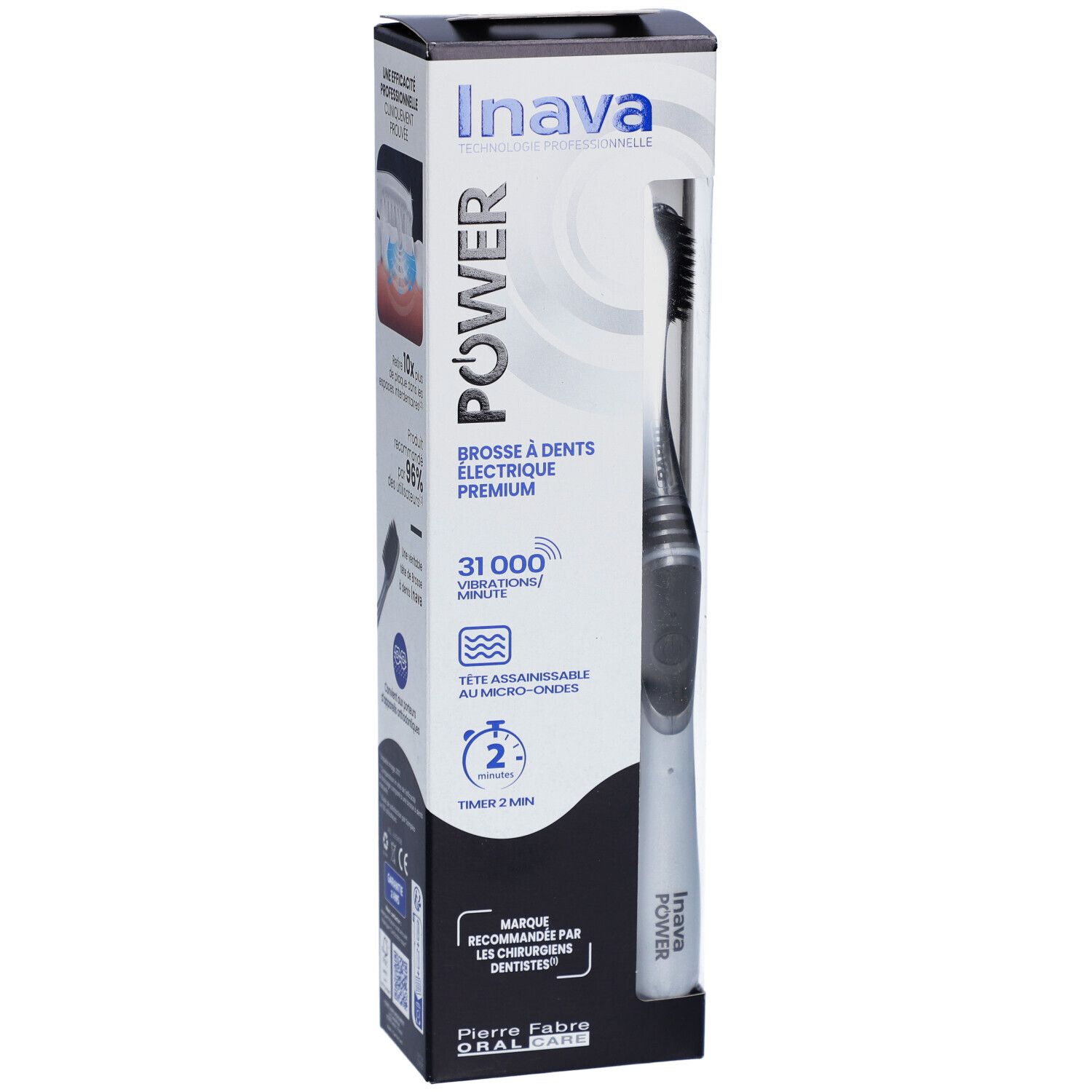 Inava Power Brosse à Dents Electrique Noir