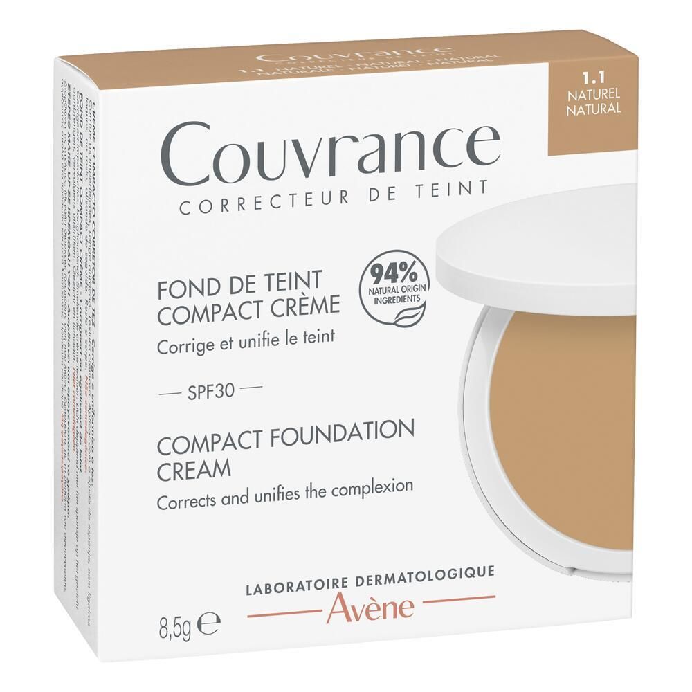 Avène Couvrance - Fond de Teint Compact Crème 1.1 Naturel SPF30