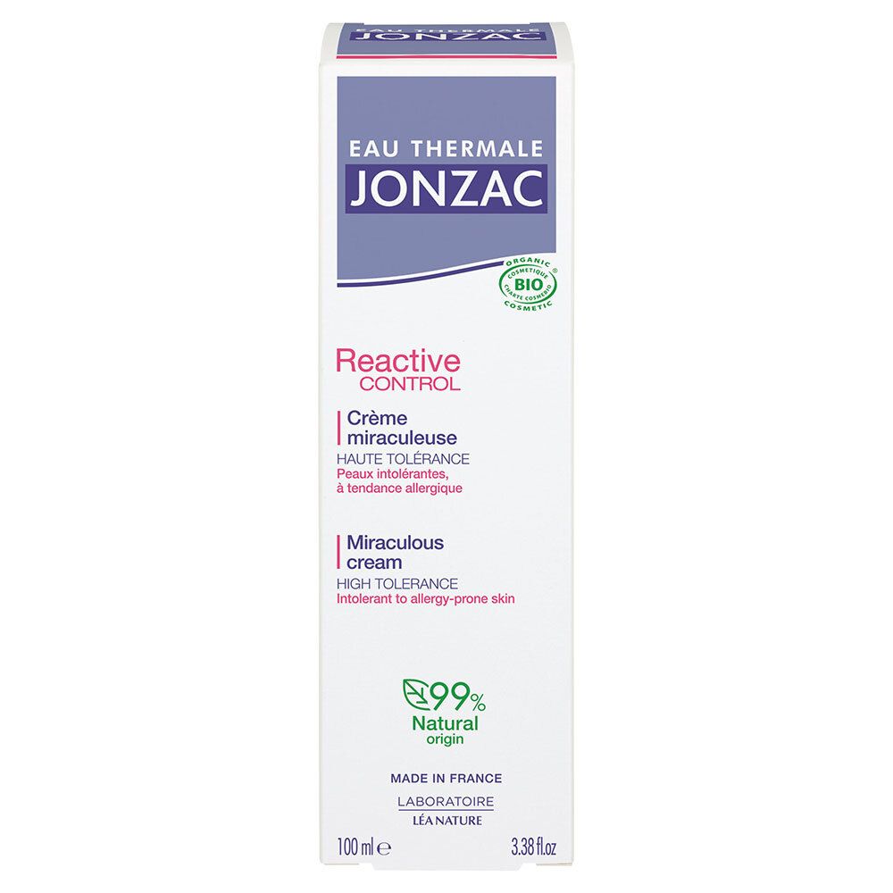 Jonzac REactive Control Crème Miraculeuse Bio pour peaux intolérantes