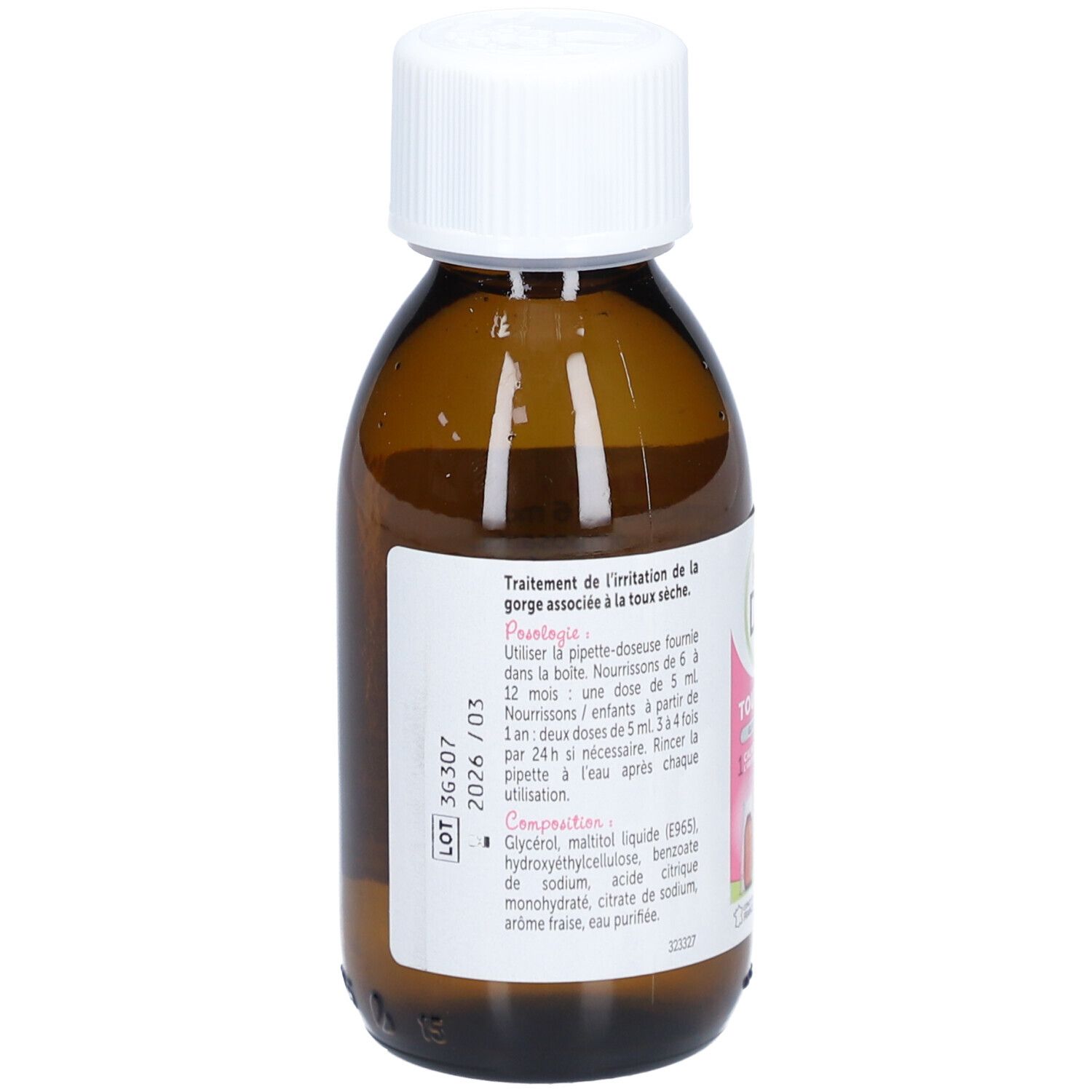 PETIT DRILL TOUX SÈCHE - Dispositif médical, sirop nourrissons et enfants. - fl 125 ml