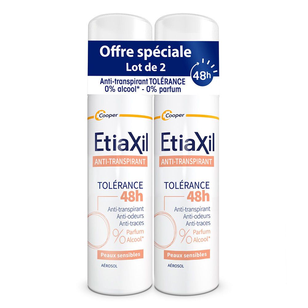 ETIAXIL Anti-Transpirant Tolérance 48h x2