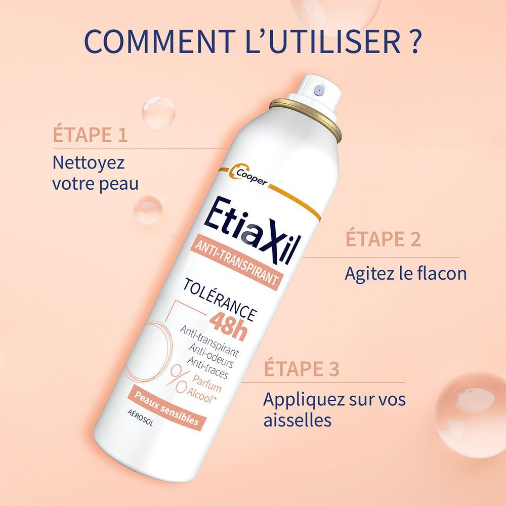 ETIAXIL Anti-Transpirant Tolérance 48h x2