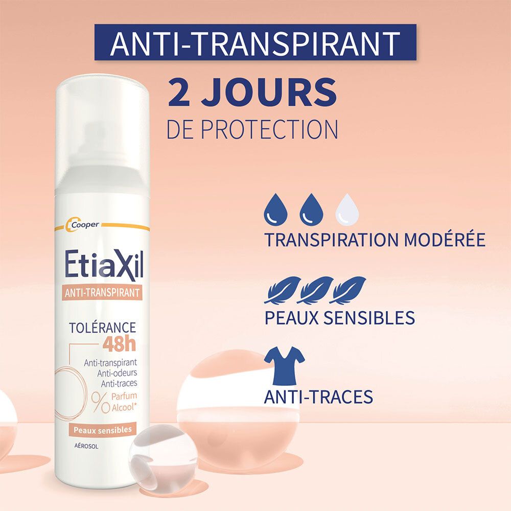 ETIAXIL Anti-Transpirant Tolérance 48h x2