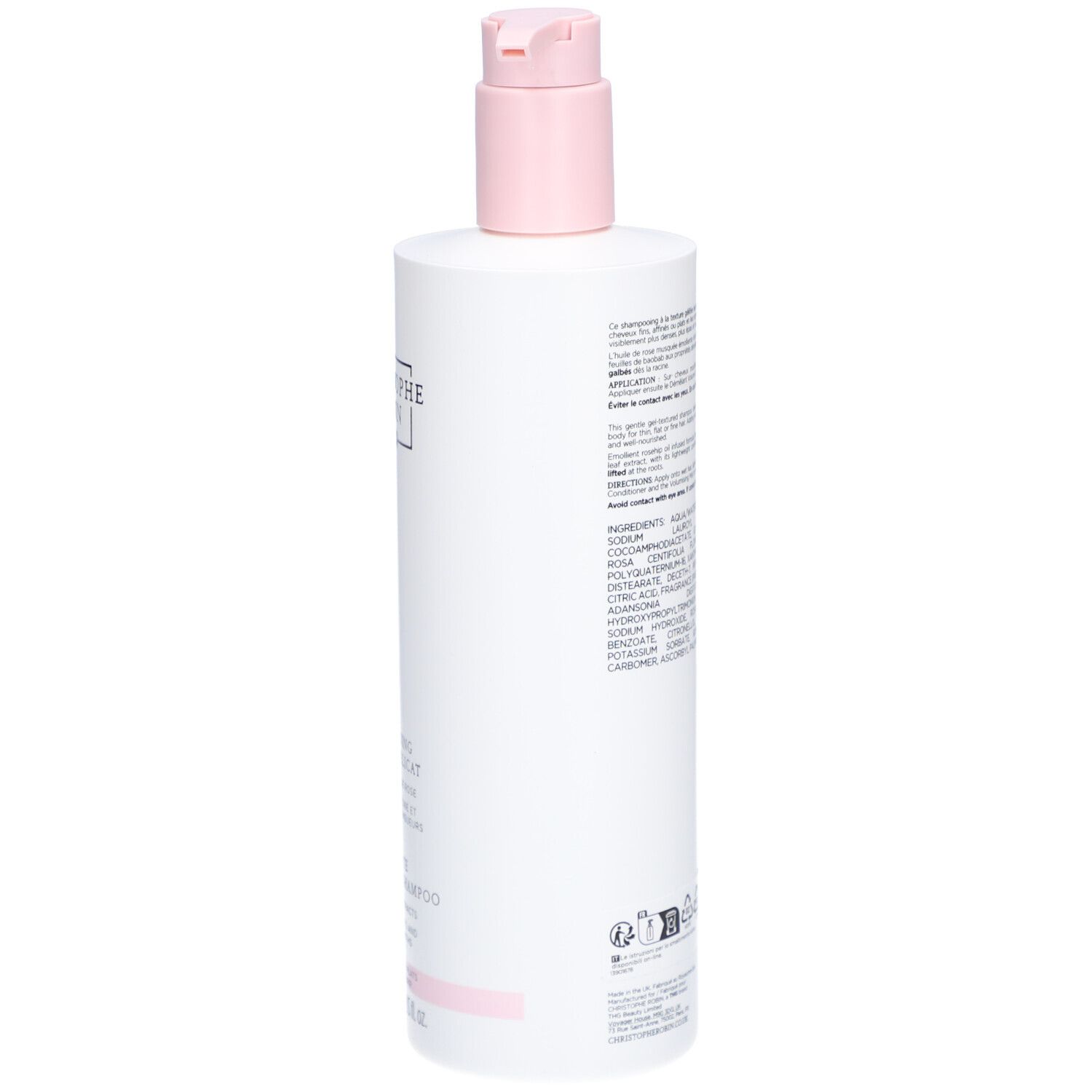 CHRISTOPHE ROBIN Shampooing Délicat Volume aux Extraits de Rose