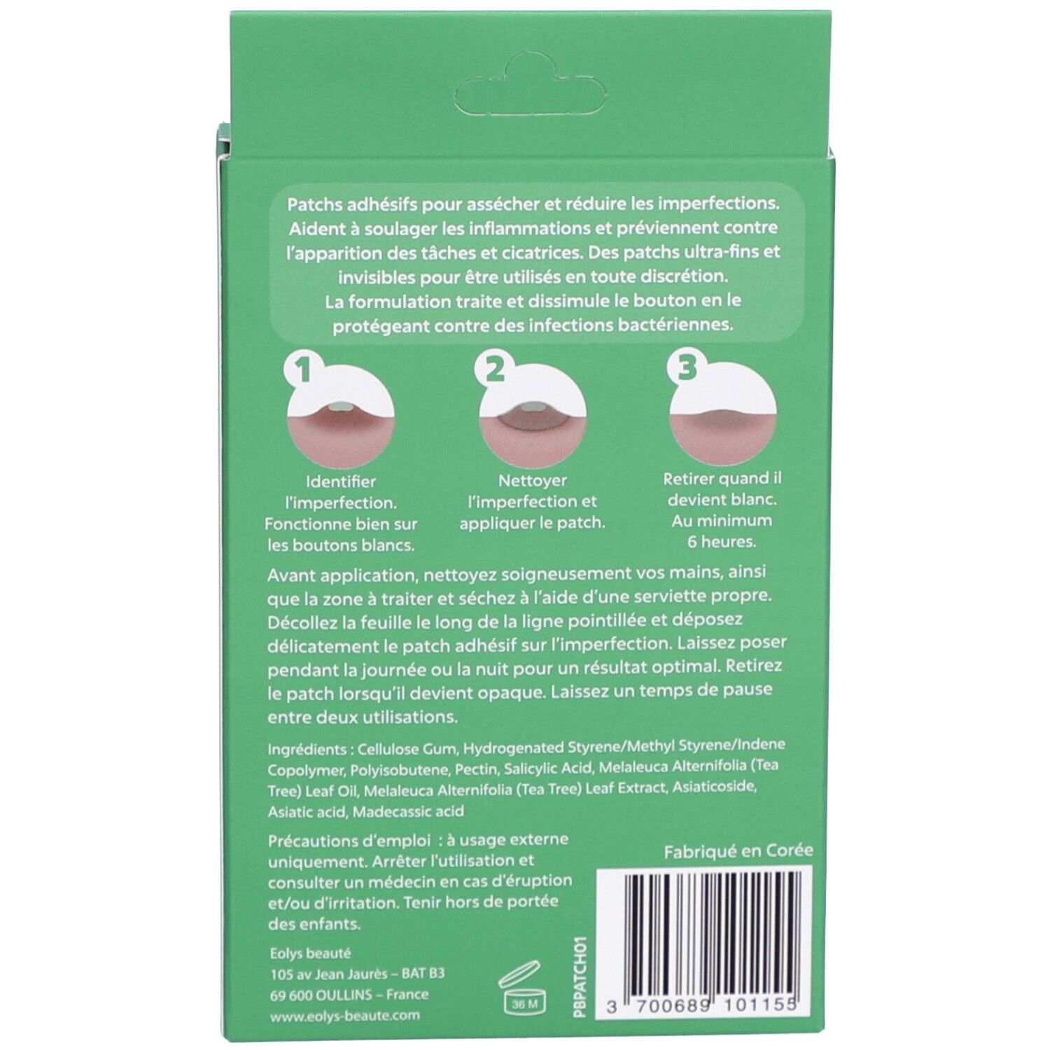 EOLYS Beauté Patchs Anti-Boutons