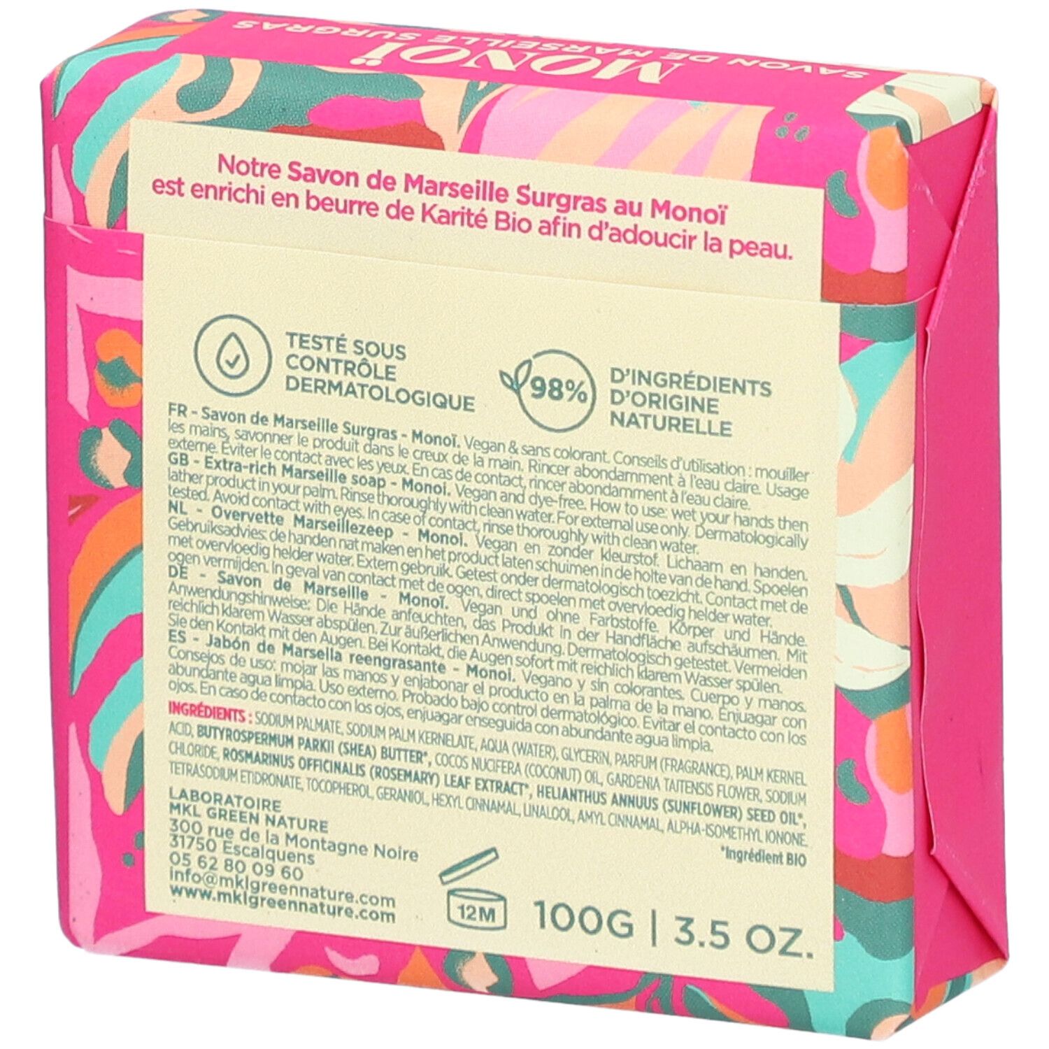 MKL Savon de Marseille - Monoï édition limitée