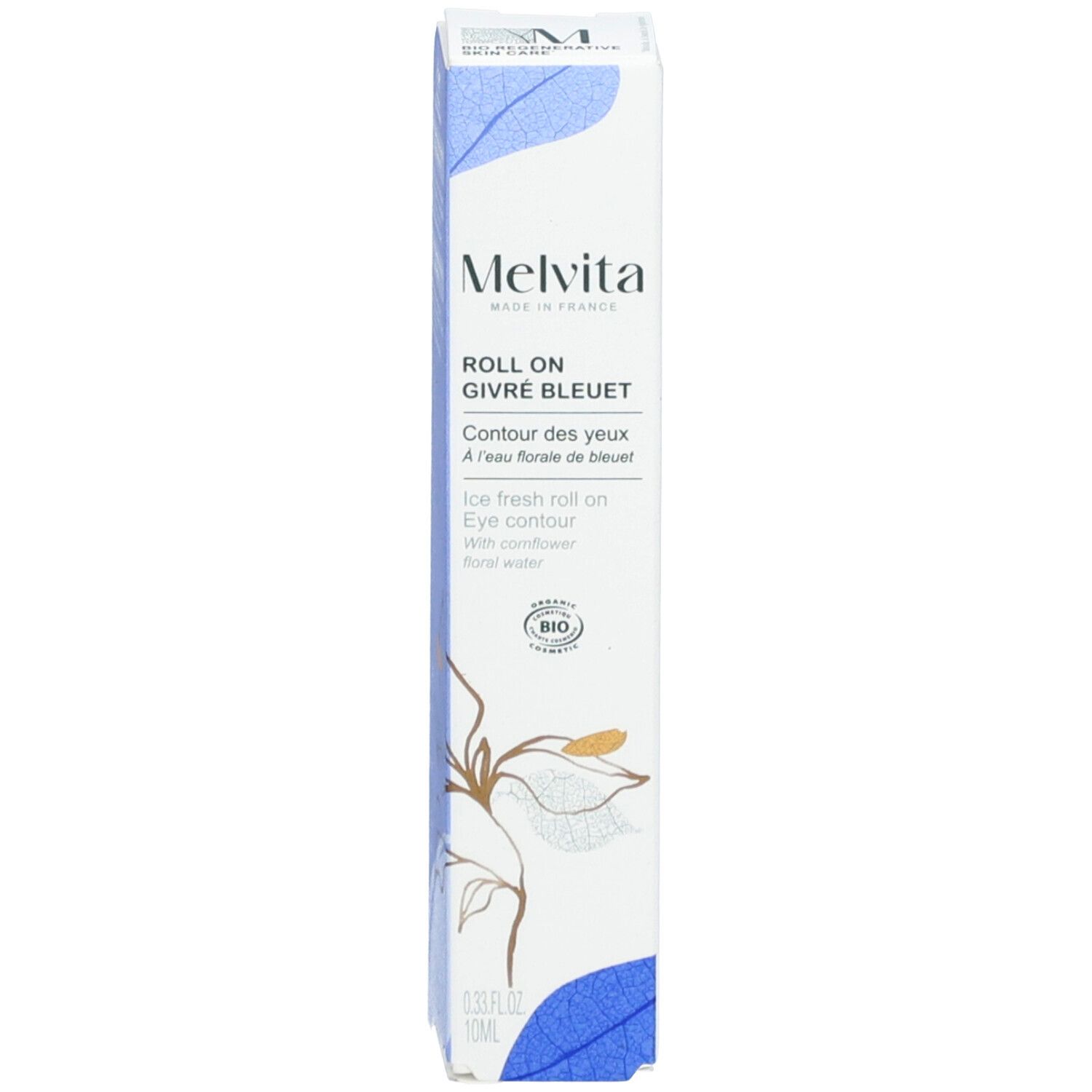 Melvita roll-on givré bleuet