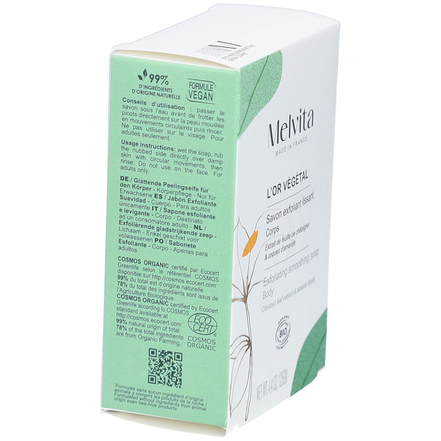 MELVITA L'Or Végétal Savon Exfoliant Lissant Corps
