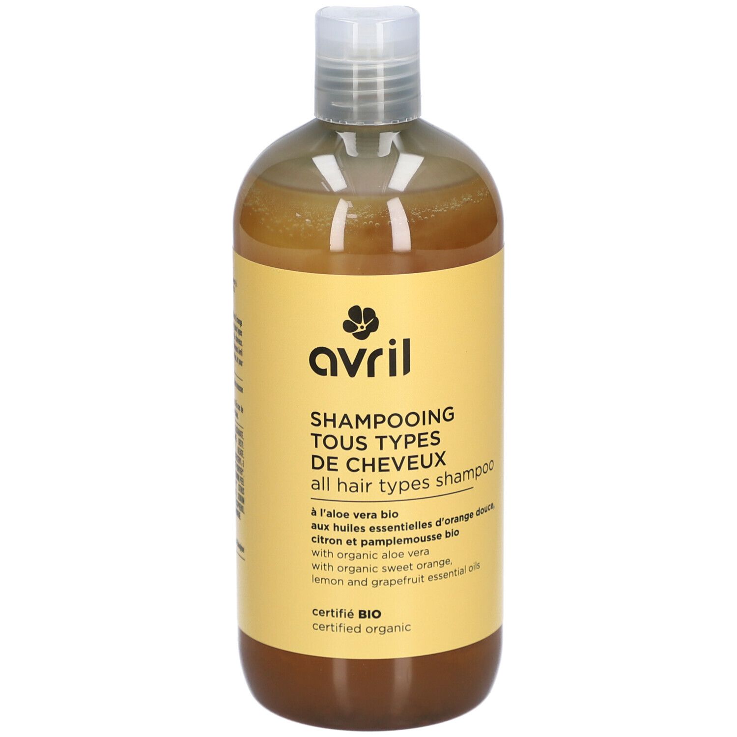 Avril Shampooing Tous types de cheveux Sans tensio-actifs sulfatés