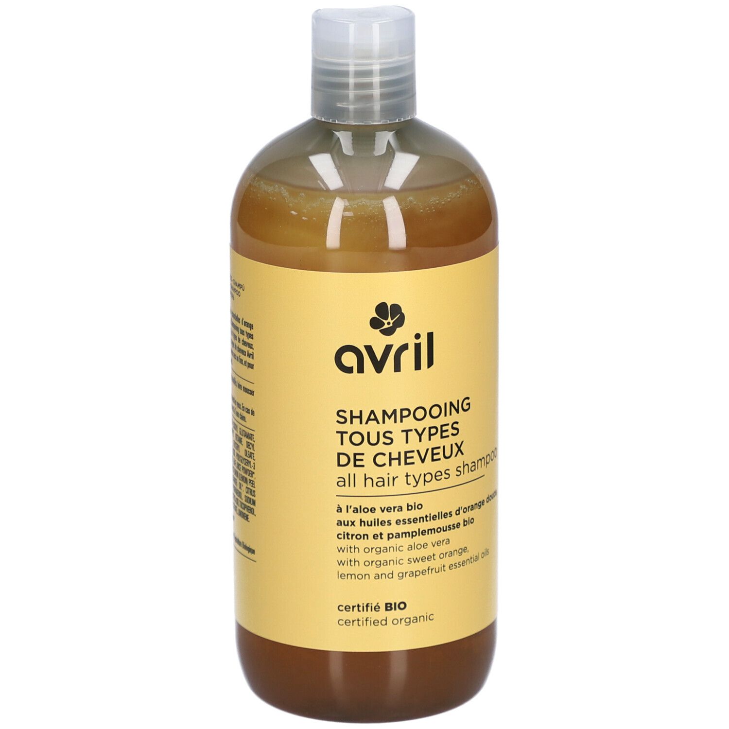 Avril Shampooing Tous types de cheveux Sans tensio-actifs sulfatés