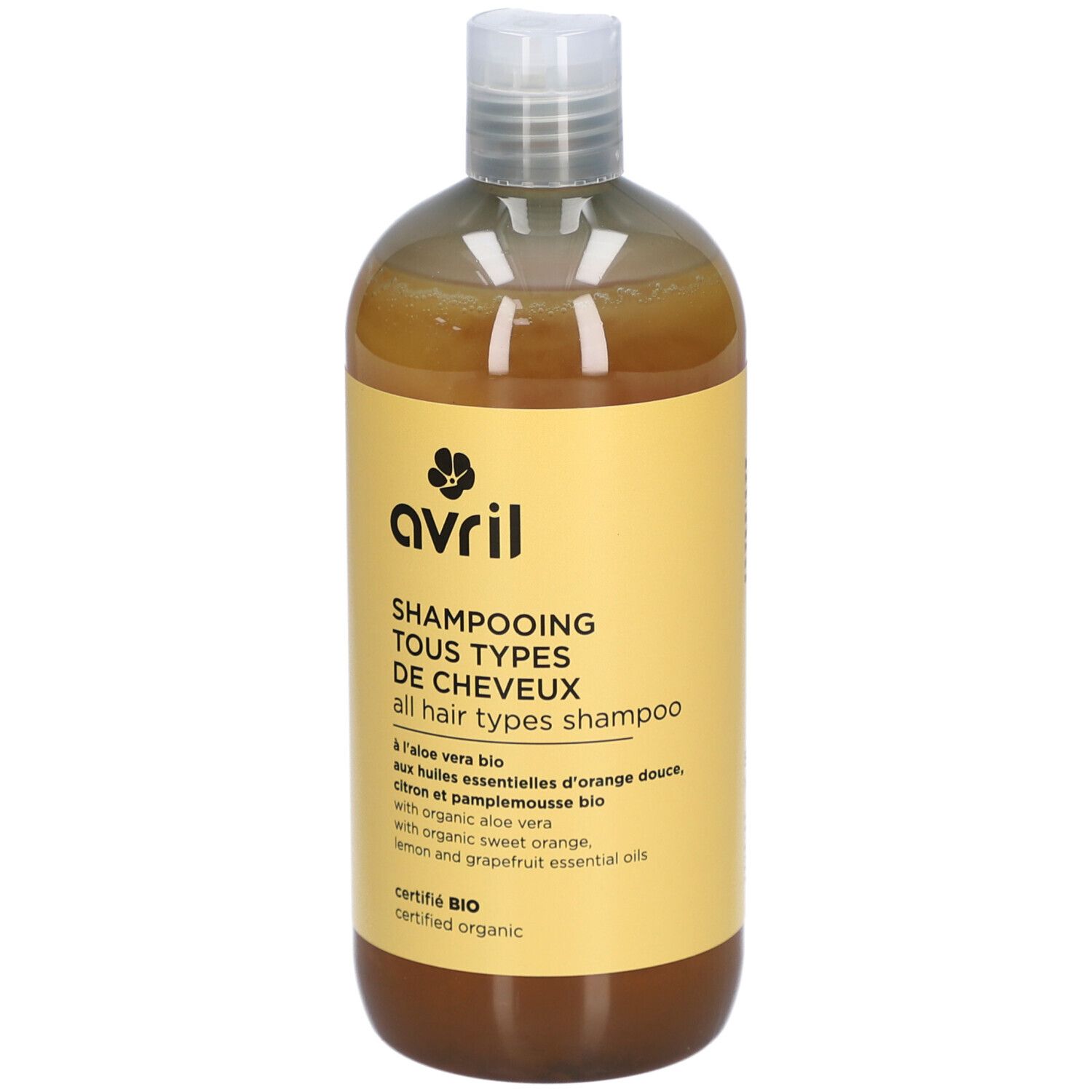 Avril Shampooing Tous types de cheveux Sans tensio-actifs sulfatés