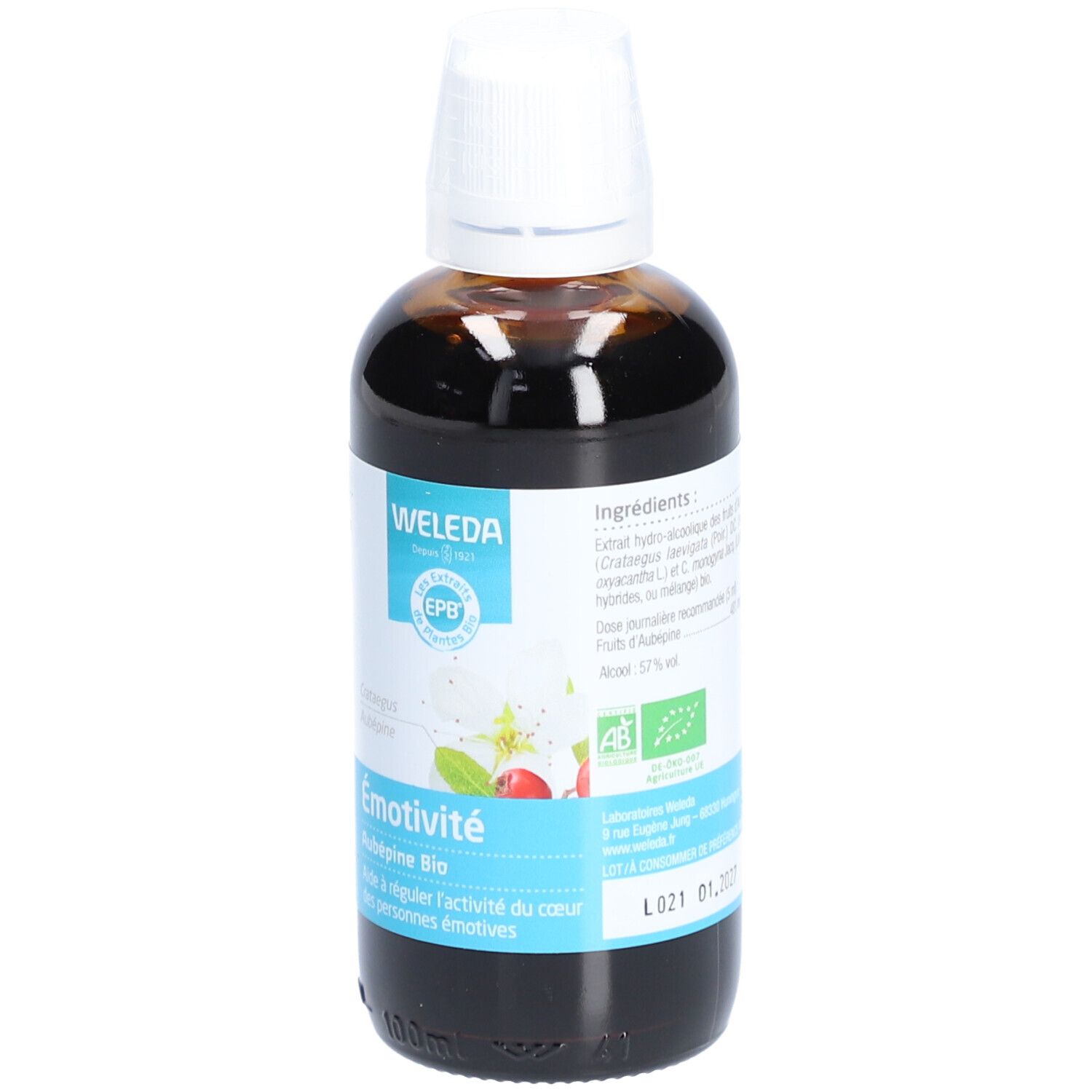 Weleda Extrait de Plante Bio Émotivité Aubépine