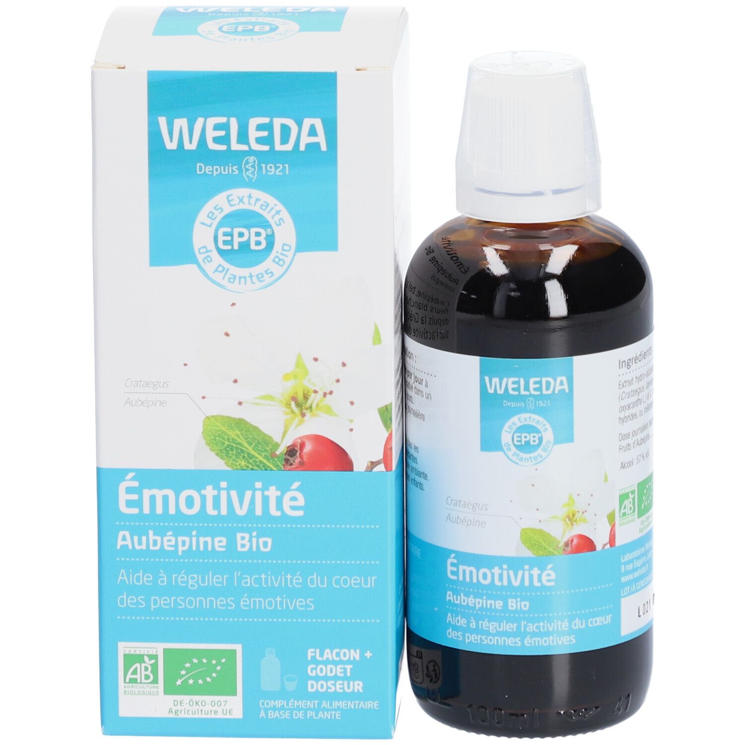 Weleda Extrait de Plante Bio Émotivité Aubépine