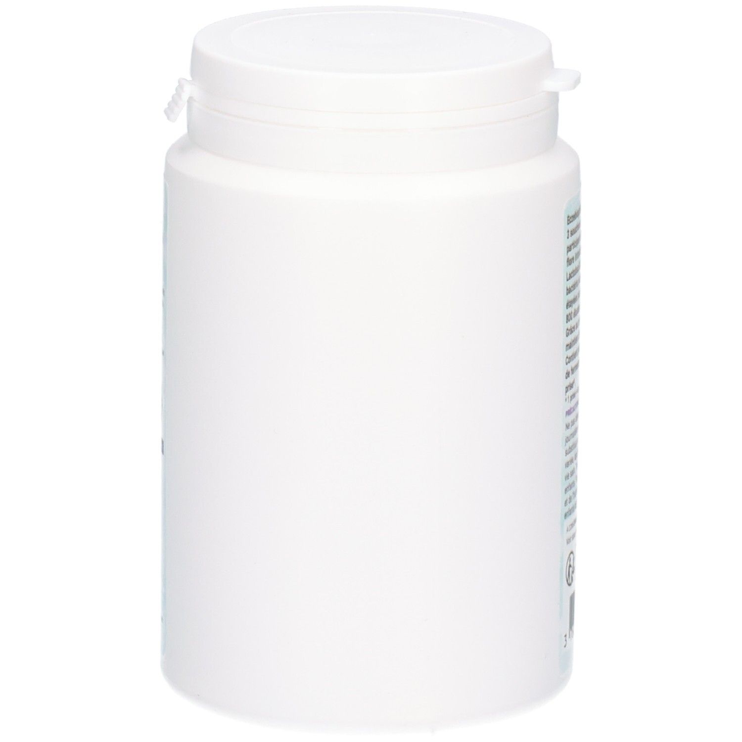 Côté d'un pot blanc Eczebiophilus, sans étiquette visible.