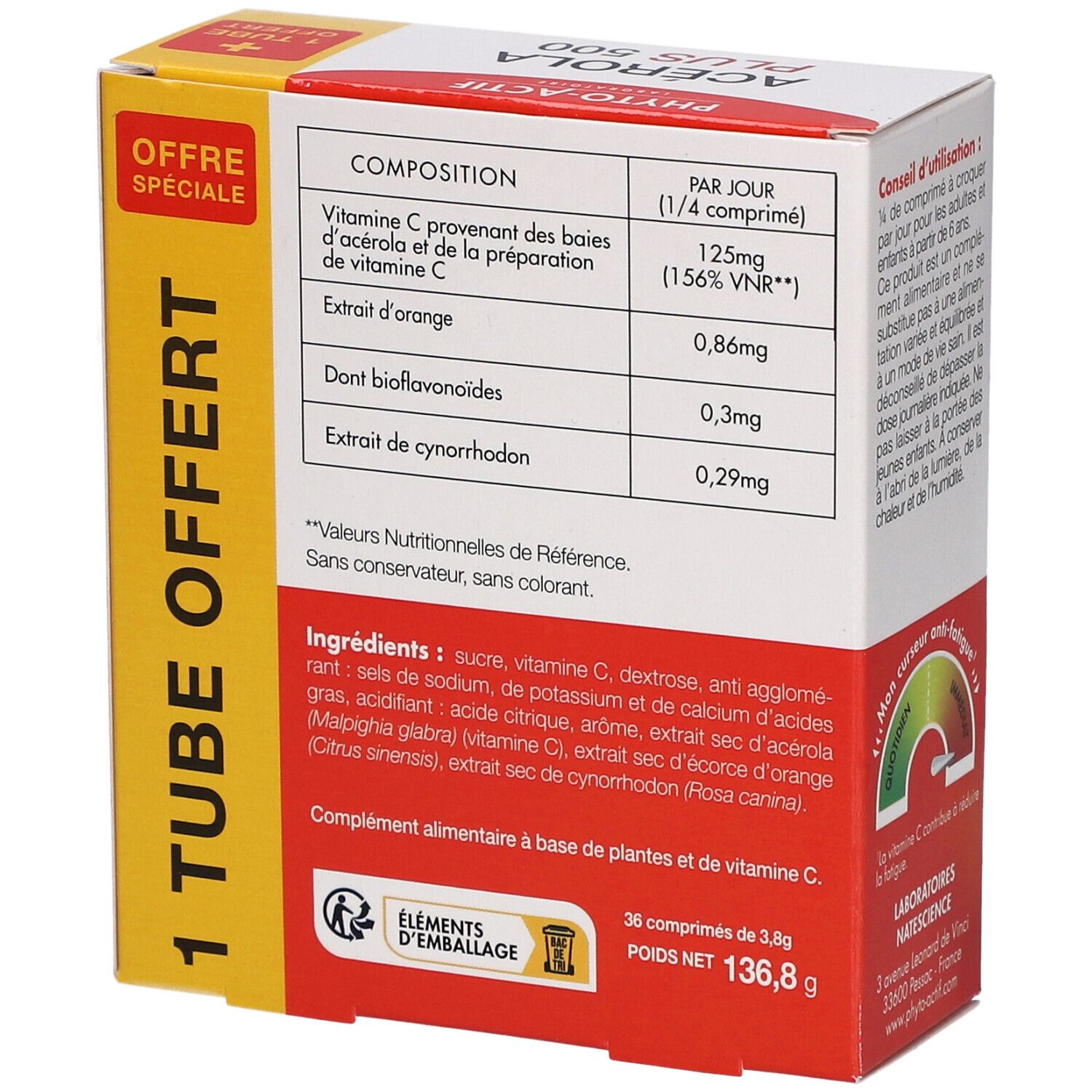 PHYTO-ACTIF Acérola Bio 500