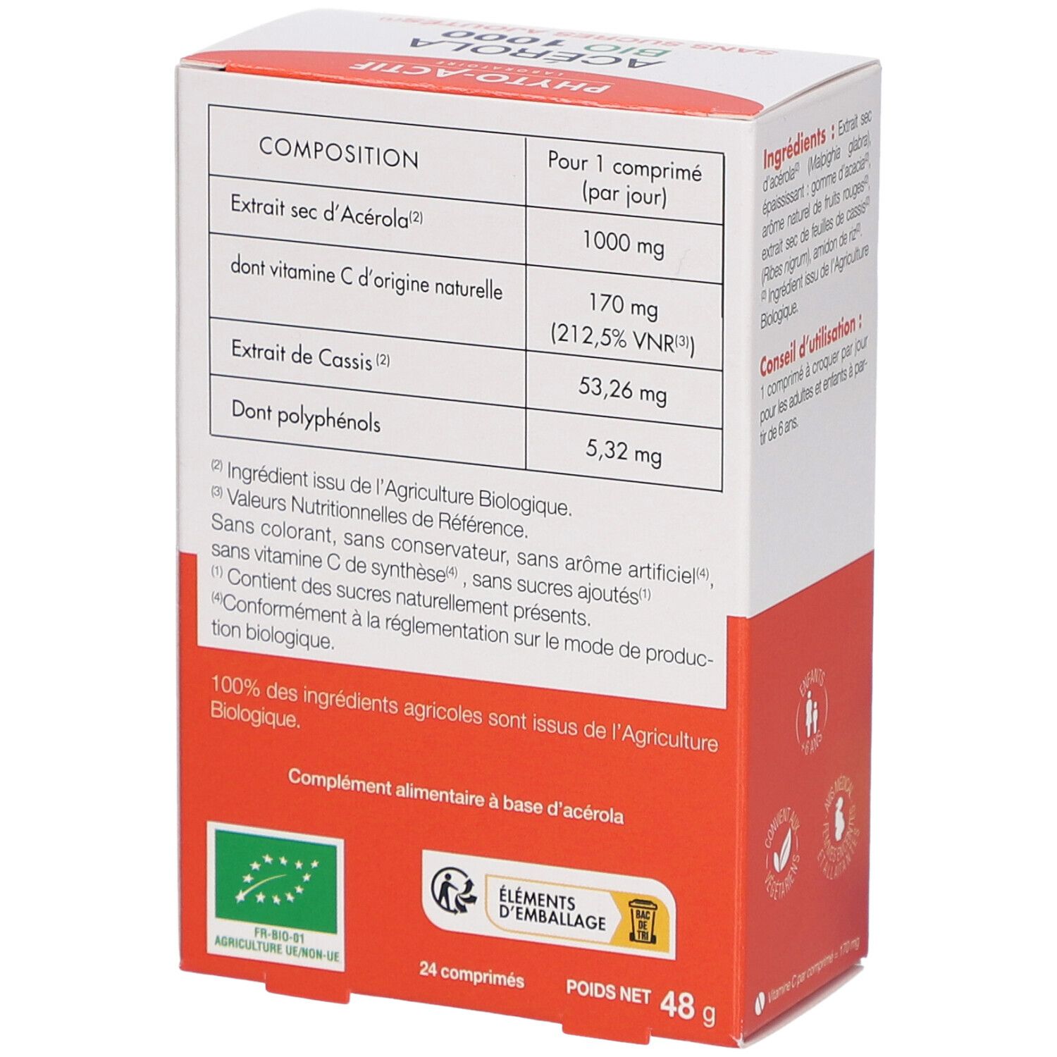 PHYTO-ACTIF Acérola Bio 1000