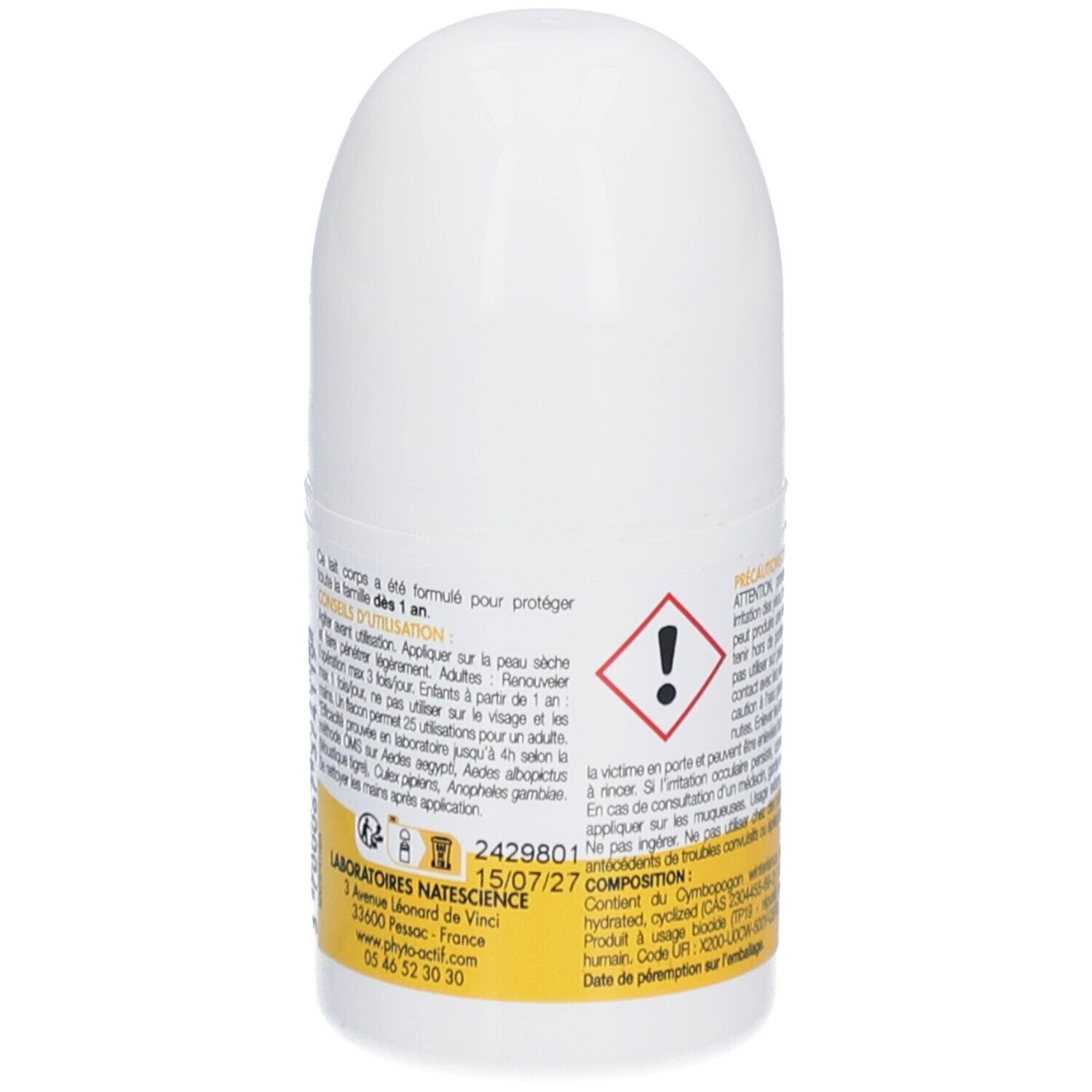 PHYTO-ACTIF Moustique Control Lait Répulsif Corps