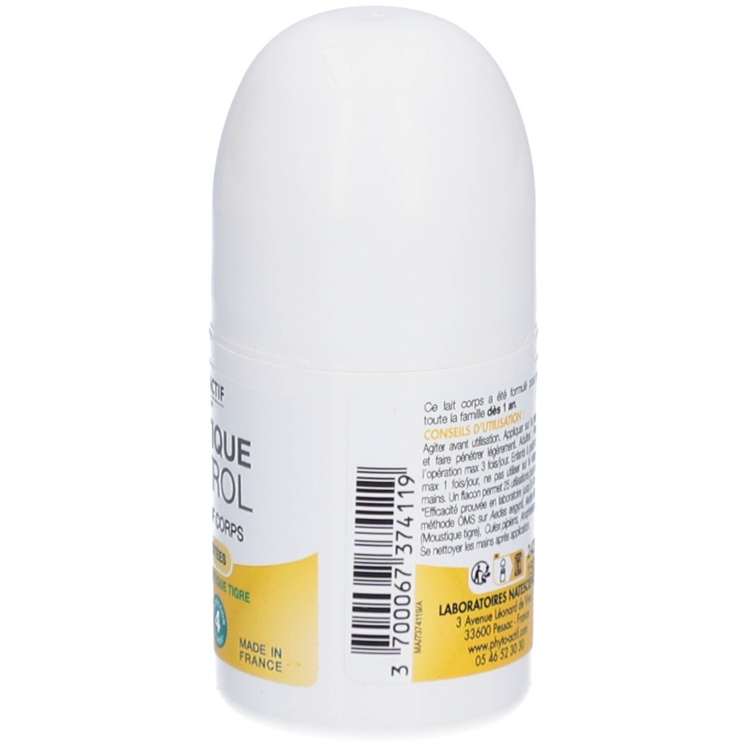 PHYTO-ACTIF Moustique Control Lait Répulsif Corps