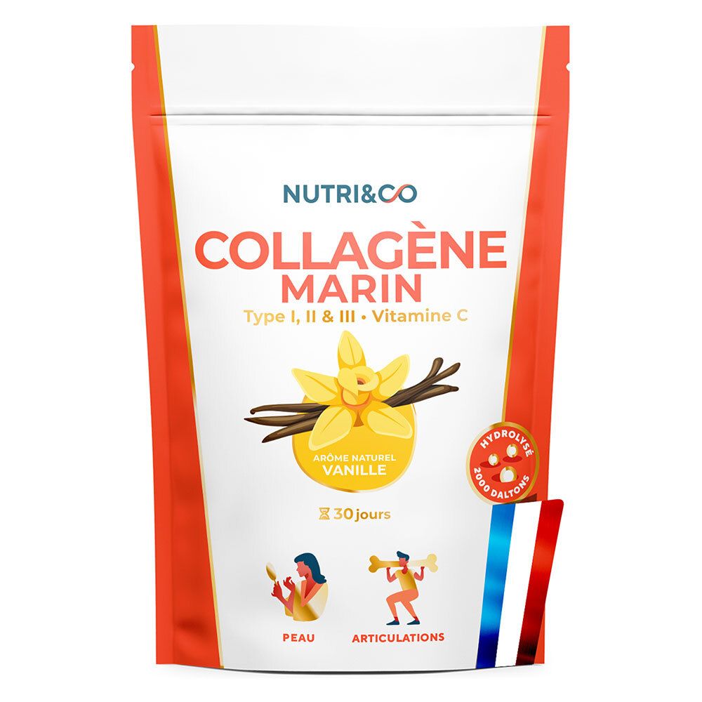 NUTRI&CO Collagène Marin  Arôme Vanille