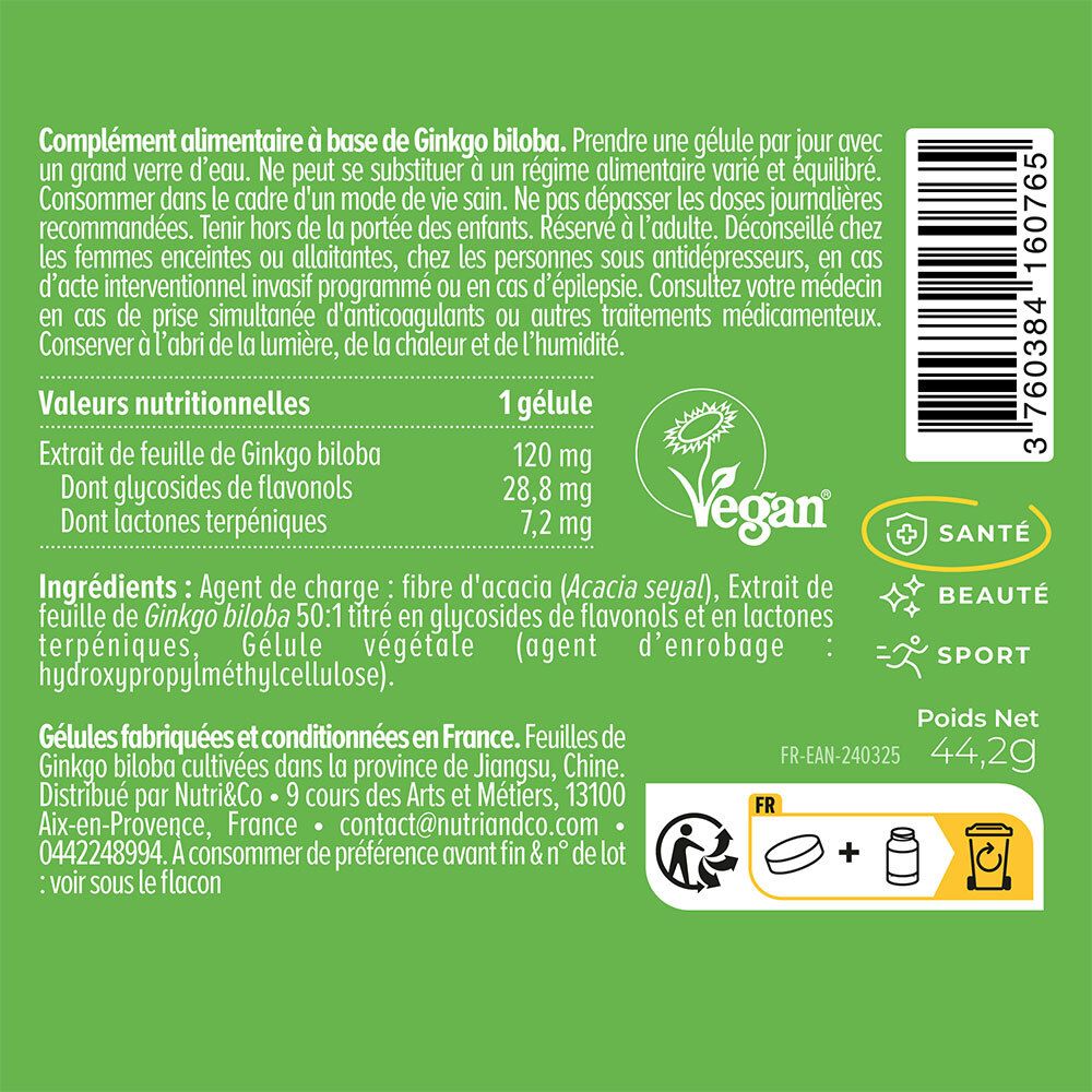 NUTRI&CO Ginkgo Biloba