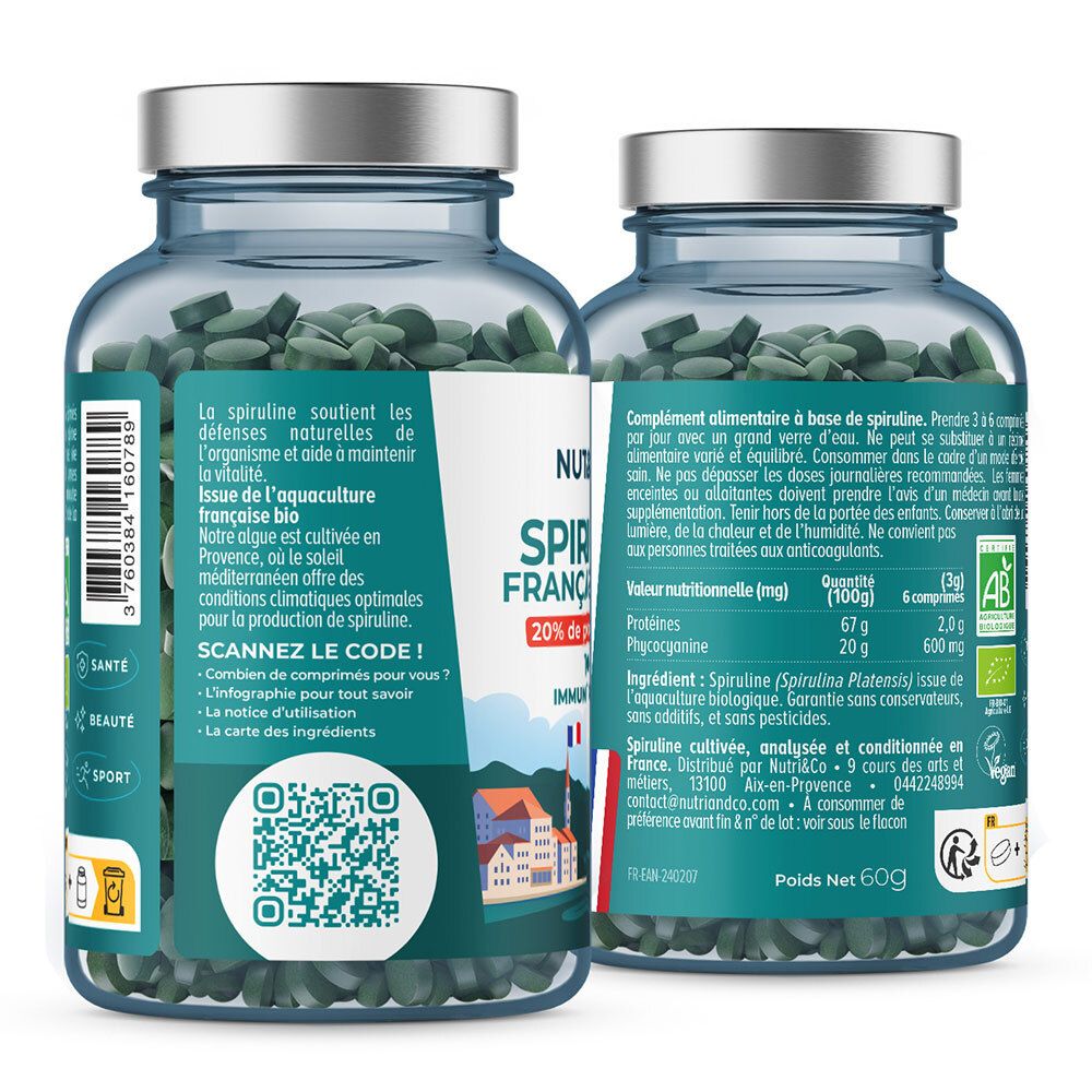 NUTRI&CO Spiruline Française & Bio