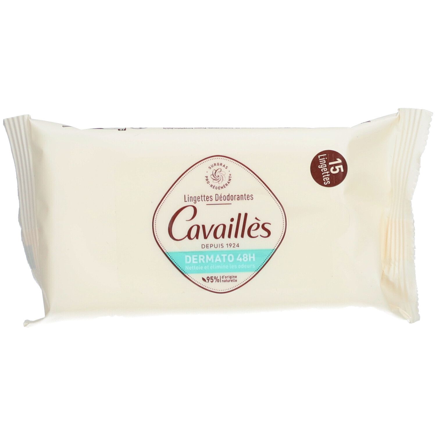 Rogé Cavaillès Lingettes Déodorantes Dermato 48H