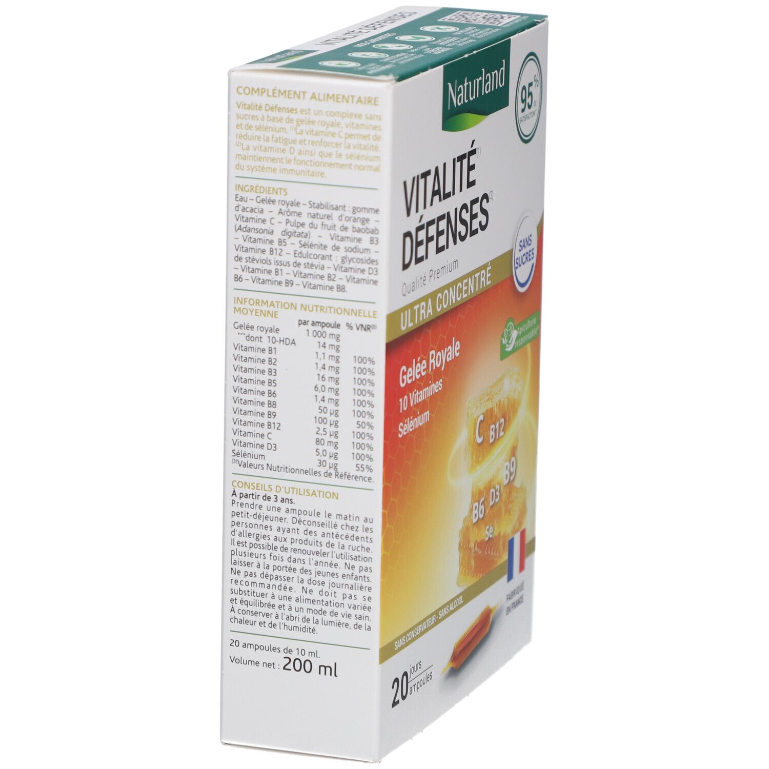 Naturland Vitalité Défenses Ampoules