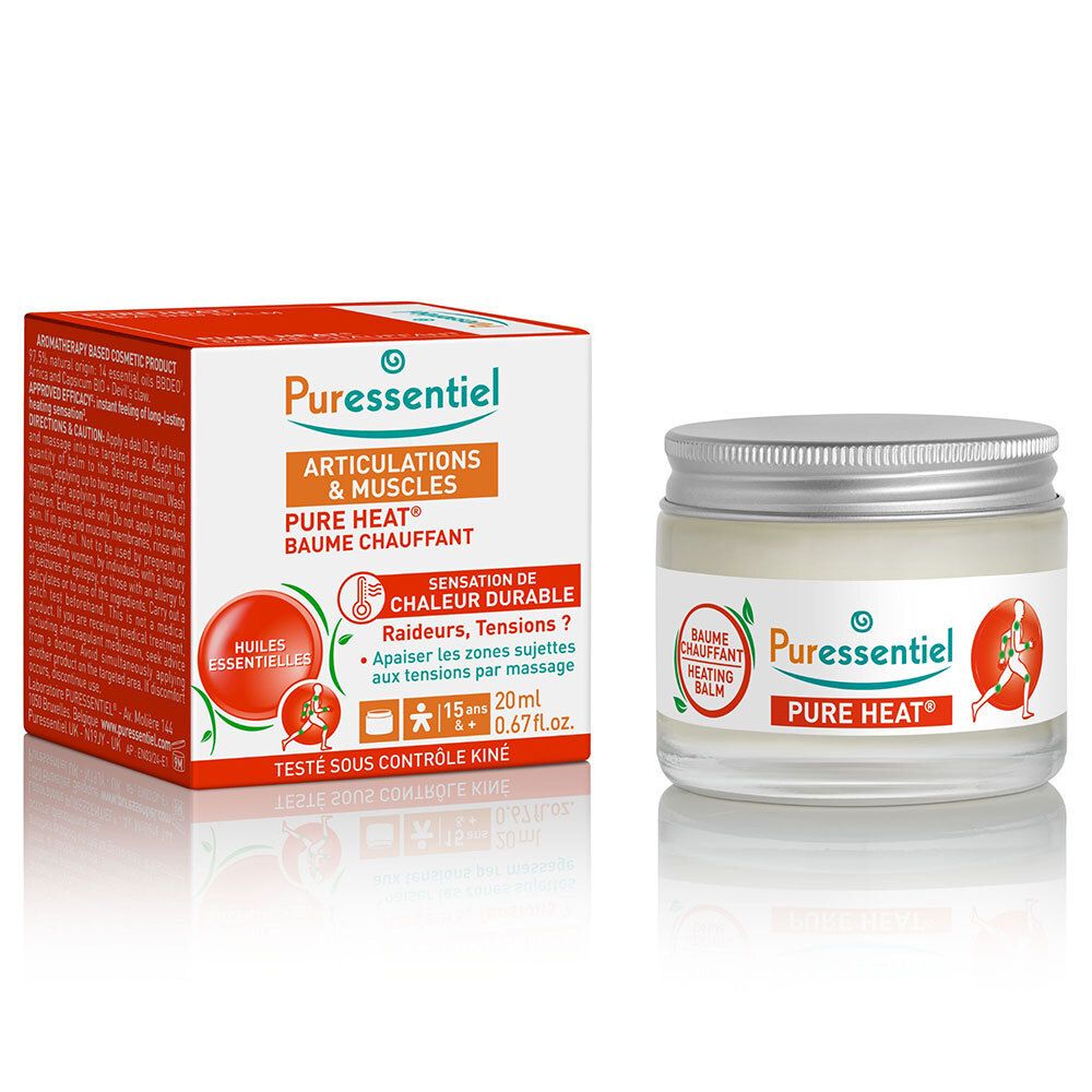 Puressentiel Baume Chauffant: Pot et boîte. Pour articulations et muscles.