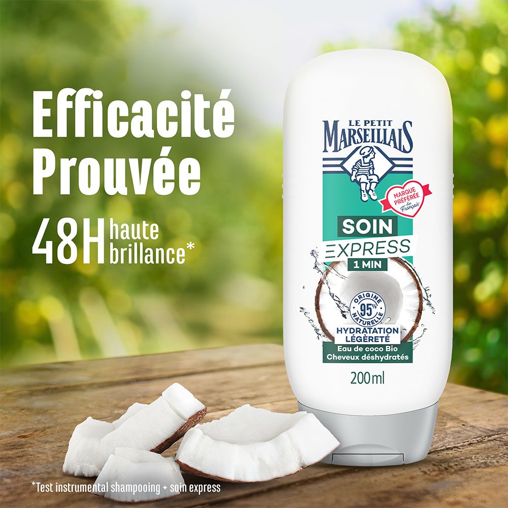 Le Petit Marseillais Soin Express Hydratation Légèreté à l’Eau de Coco BIO