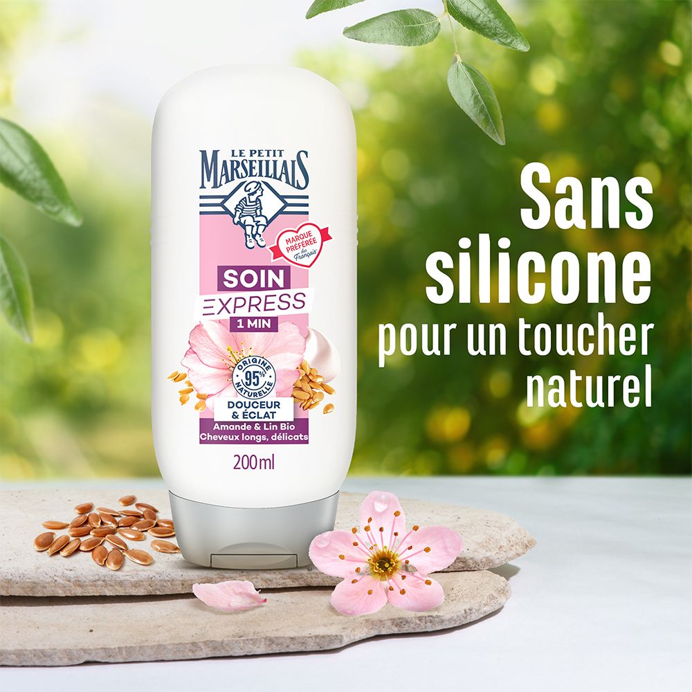 Le Petit Marseillais Soin Express Douceur & Éclat à l’Amande et aux Graines de lin Bio