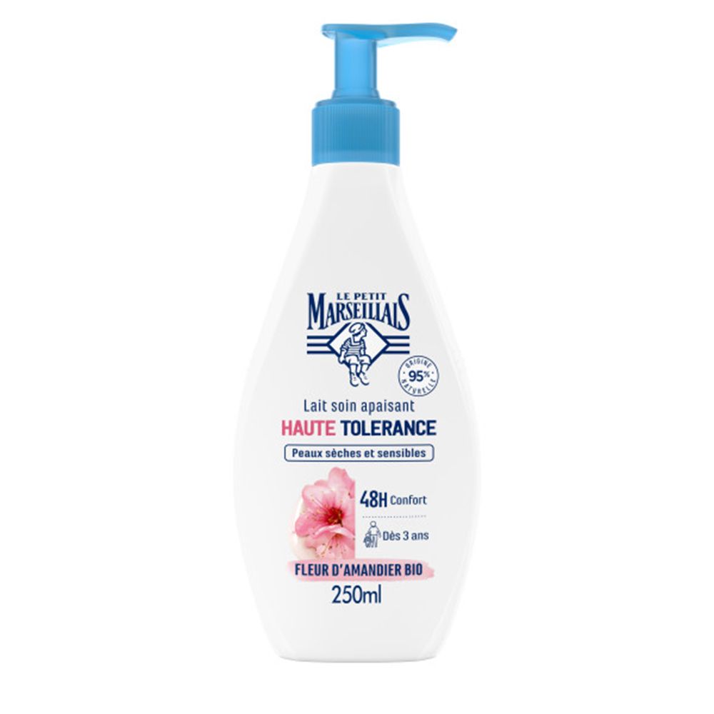 Le Petit Marseillais Lait Soin Apaisant Haute Tolérance – Fleur d'Amandier Bio