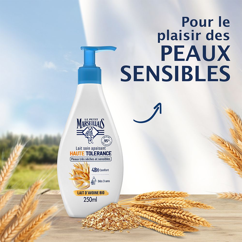 Le Petit Marseillais Lait Soin Apaisant Haute Tolérance – Lait d'Avoine Bio