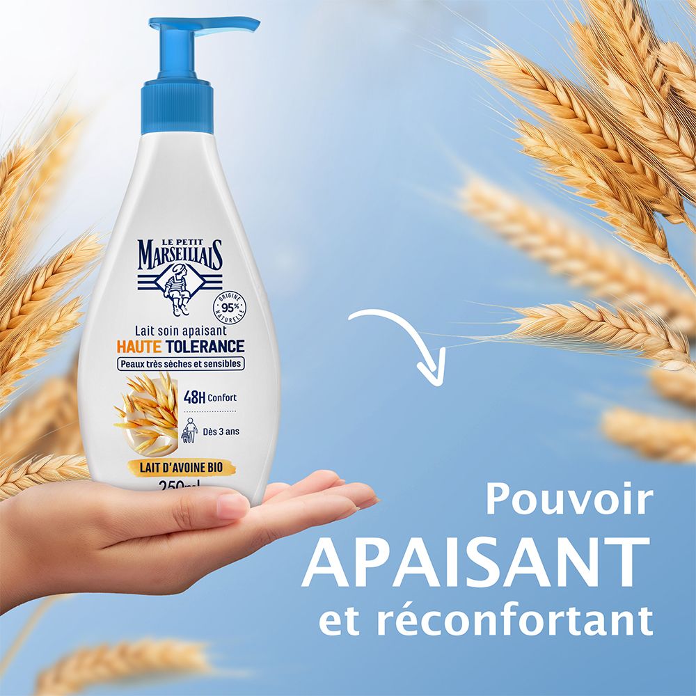 Le Petit Marseillais Lait Soin Apaisant Haute Tolérance – Lait d'Avoine Bio