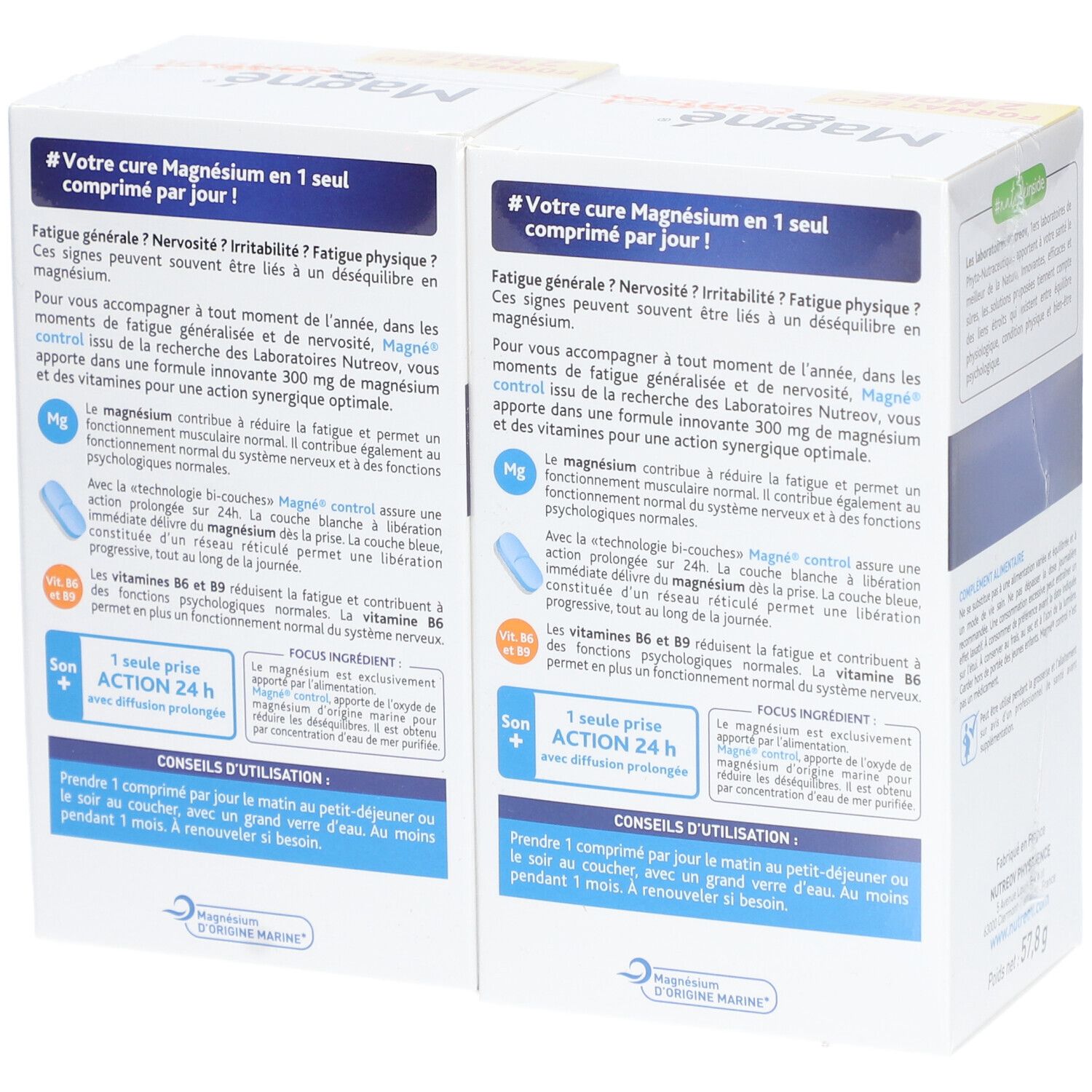 Magné Control Magnésium marin avec vitamines B6 et B9
