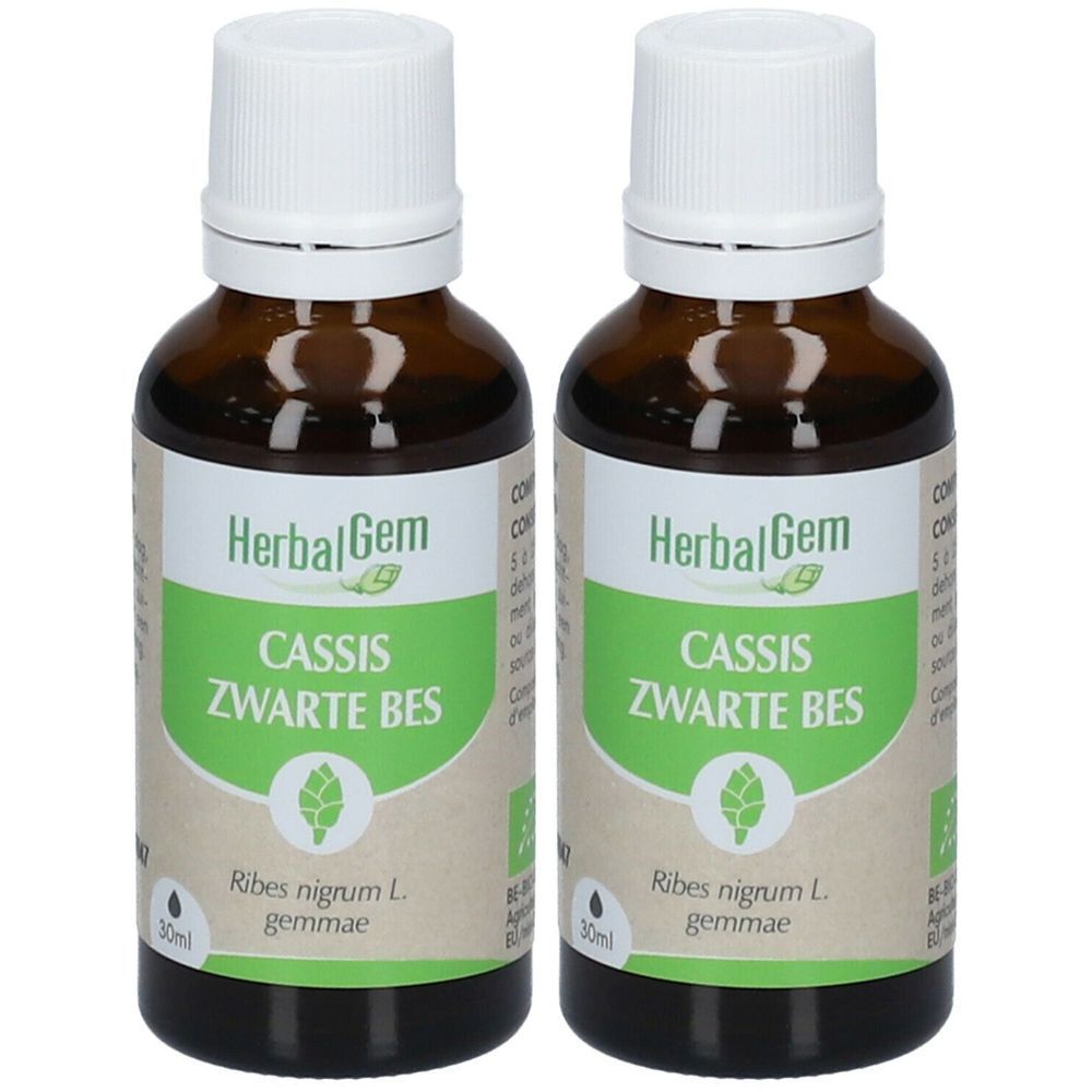 HERBALGEM - Cassis Bio - Complément Alimentaire  - Extrait De Bourgeon Frais - Pour Articulations, 30 ml