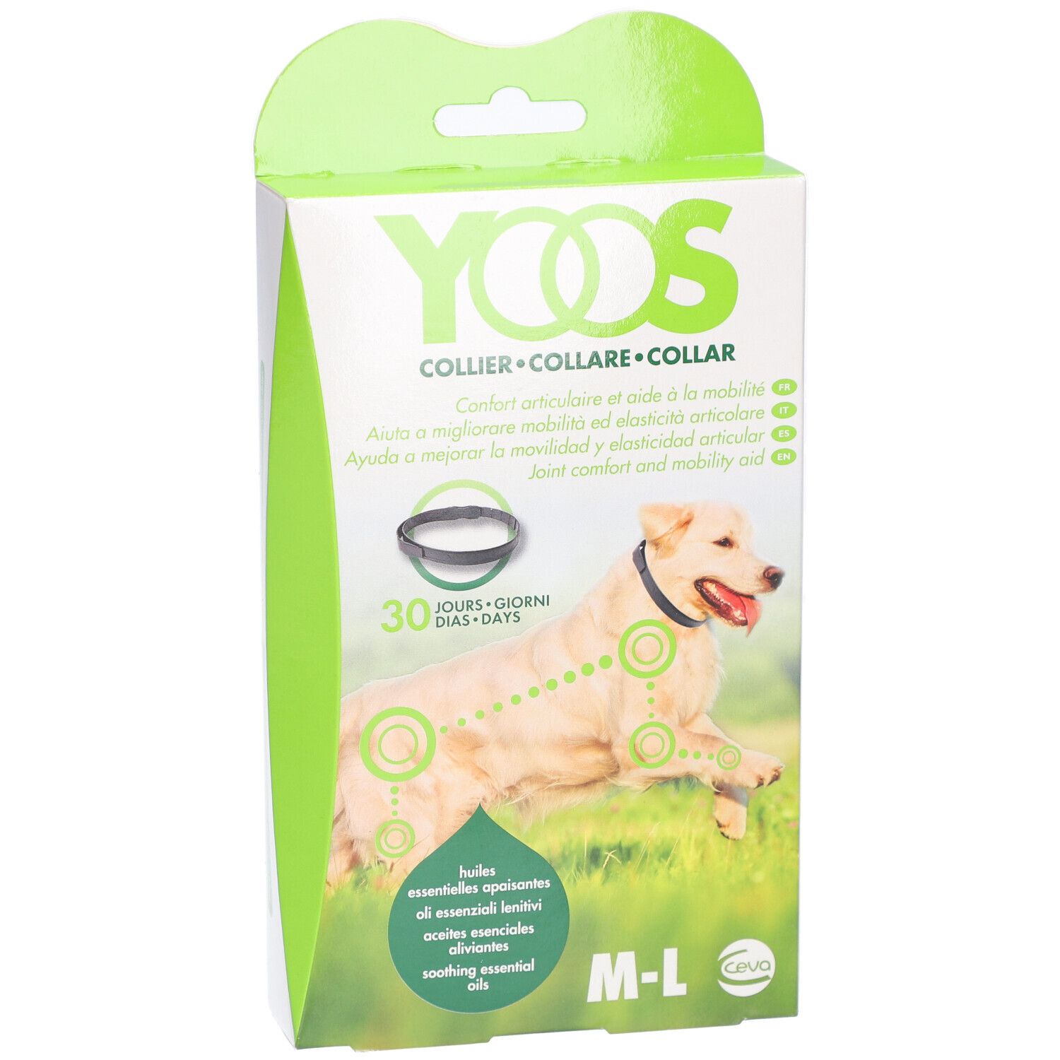 Ceva YOOS Collier Taille M-L Chien Confort Articulaire aux Huiles Essentielles
